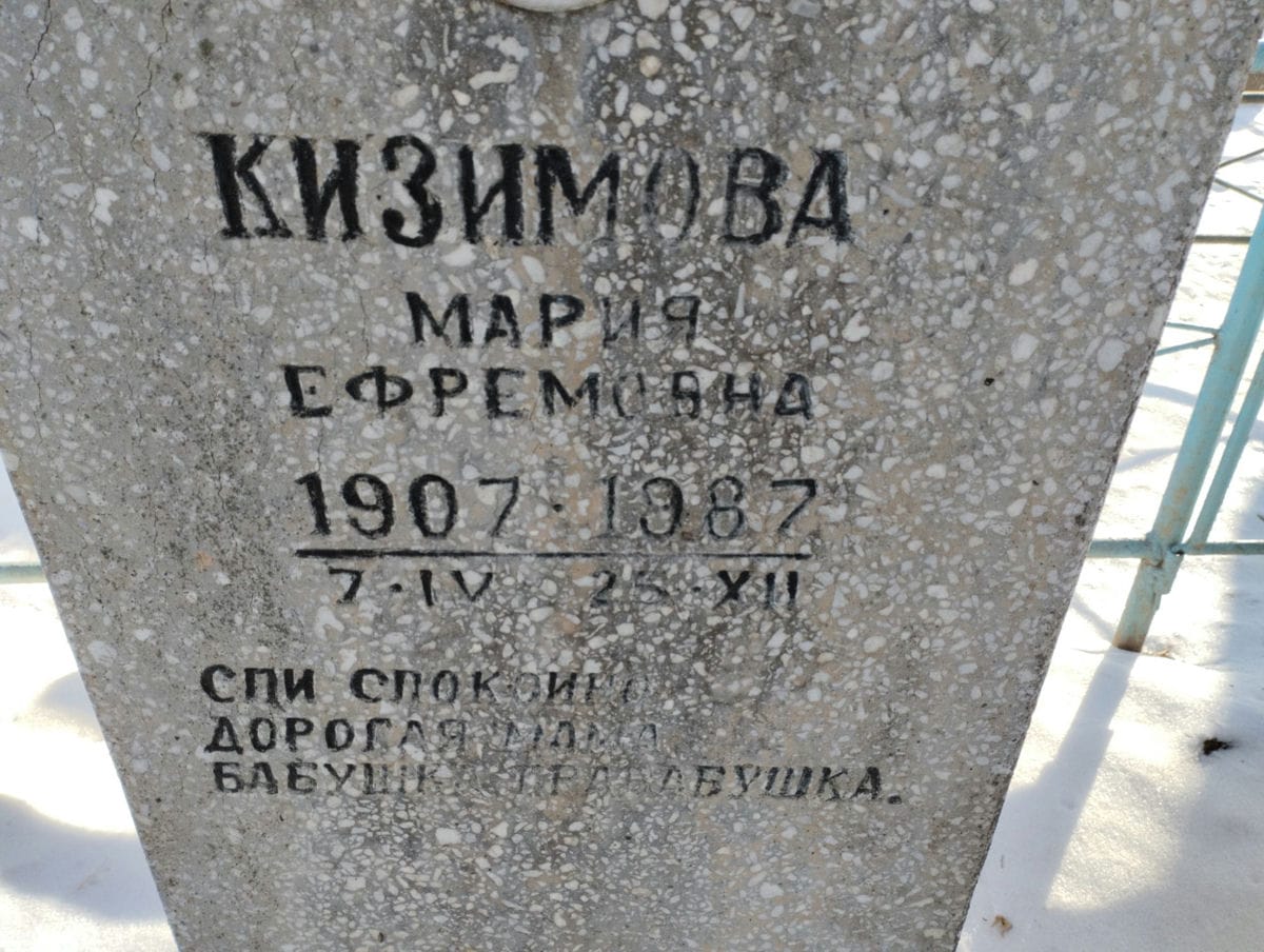Кизимова Мария Ефремовна