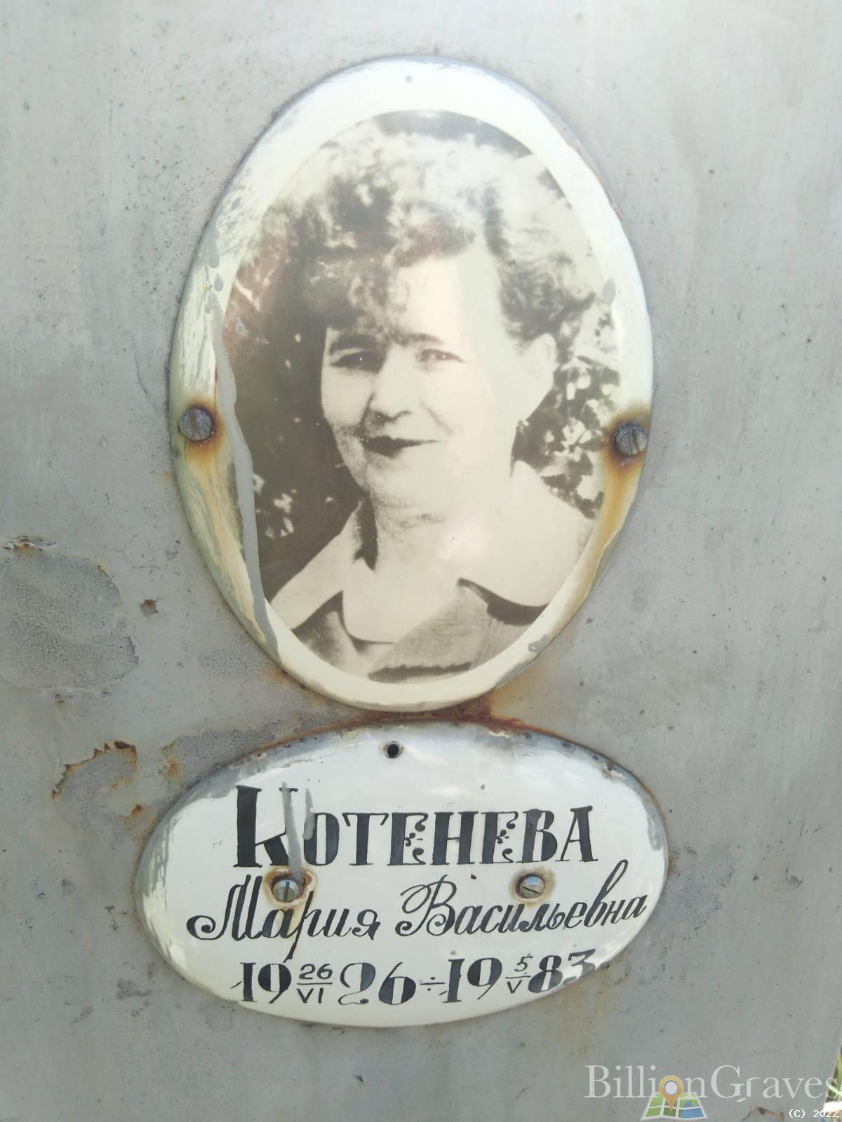 Котенева МАрия Васильевна