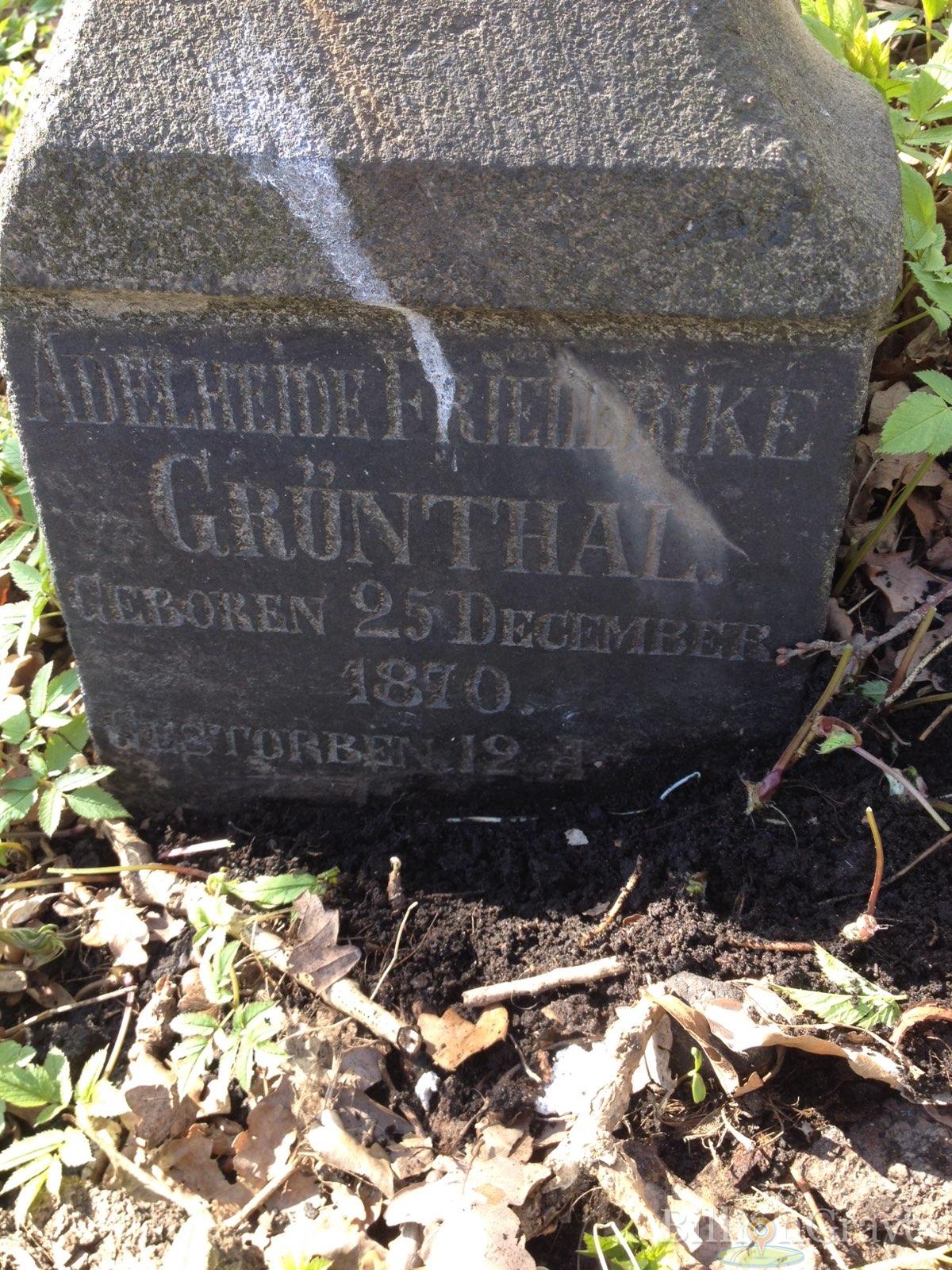 Grünthal Adelheide Friederike