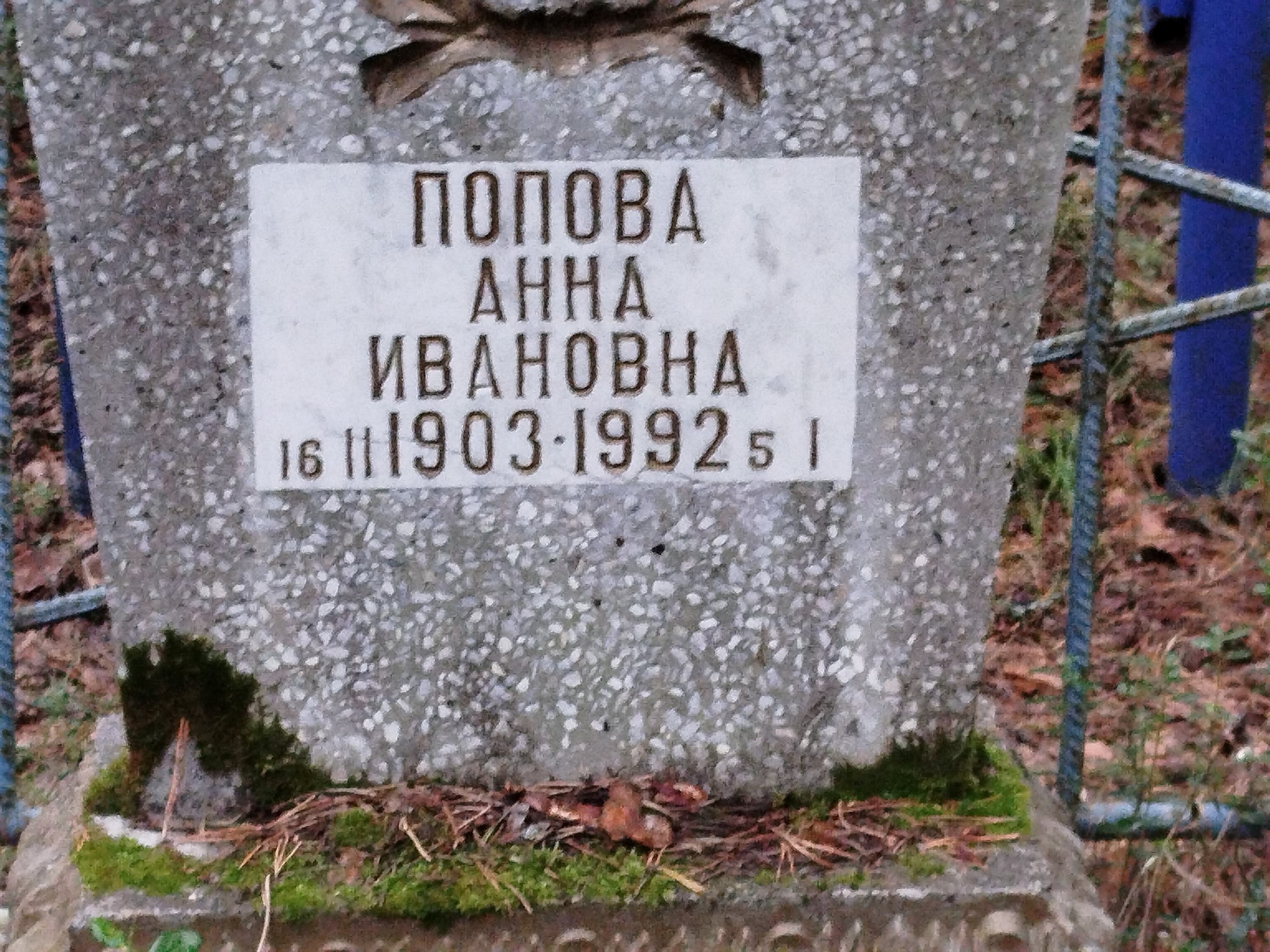 Попова Анна Ивановна