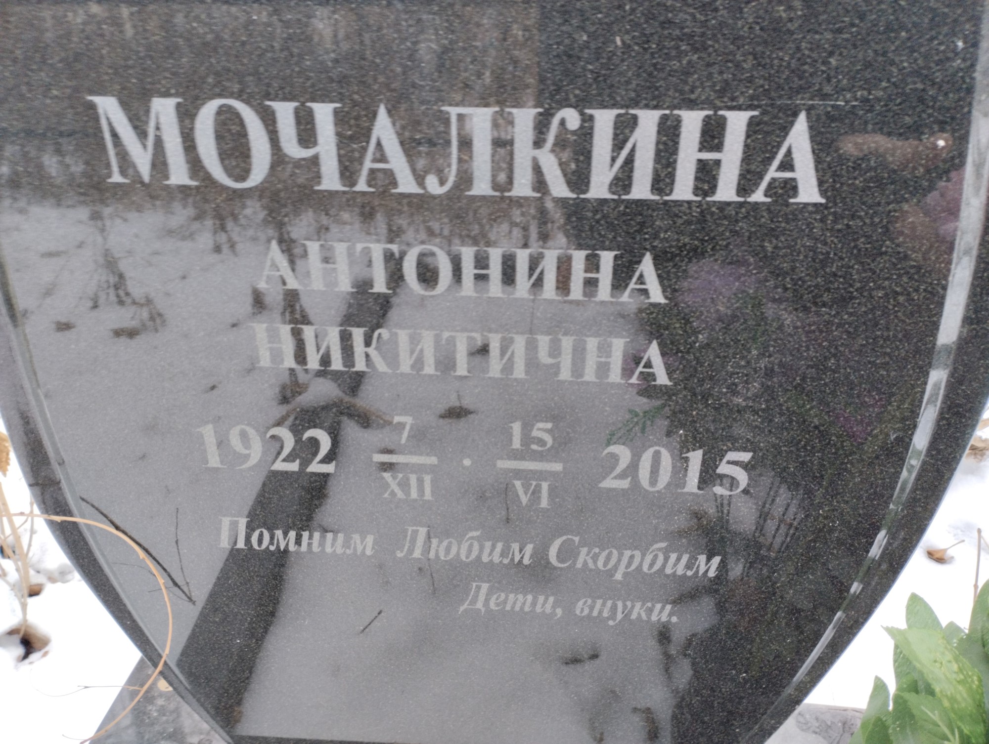 Мочалкина Антонина Никитична