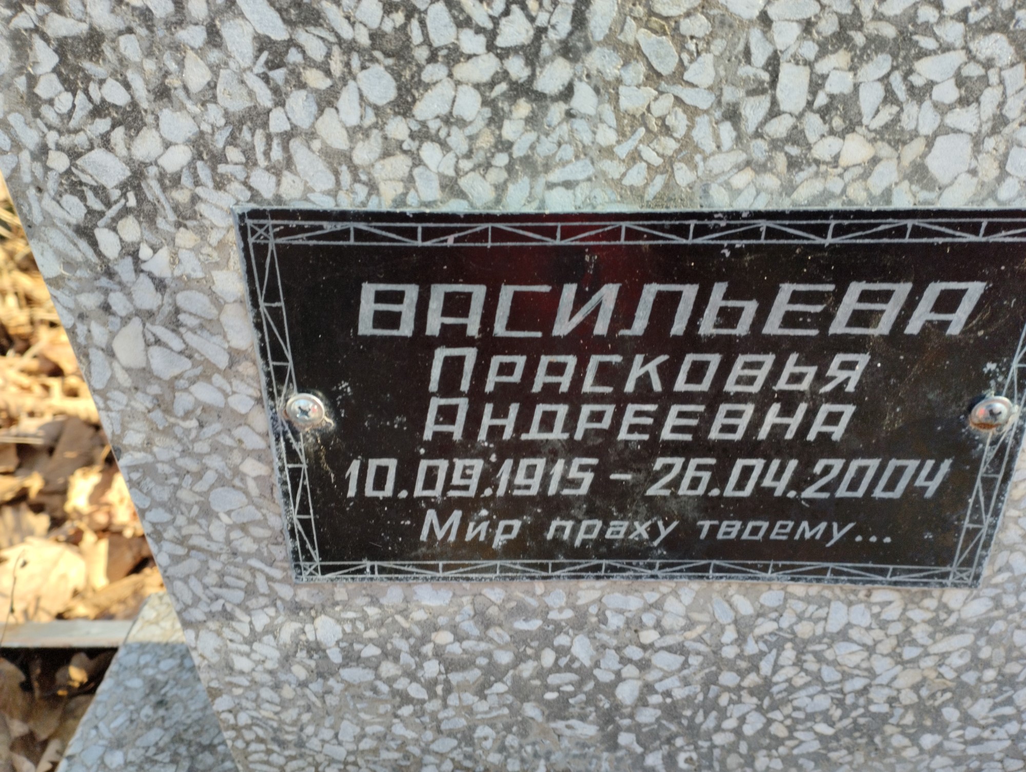 Васильева Прасковья Андреевна