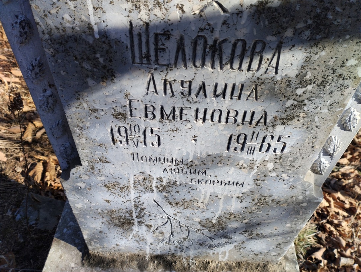 Шелокова Акулина Евменовна