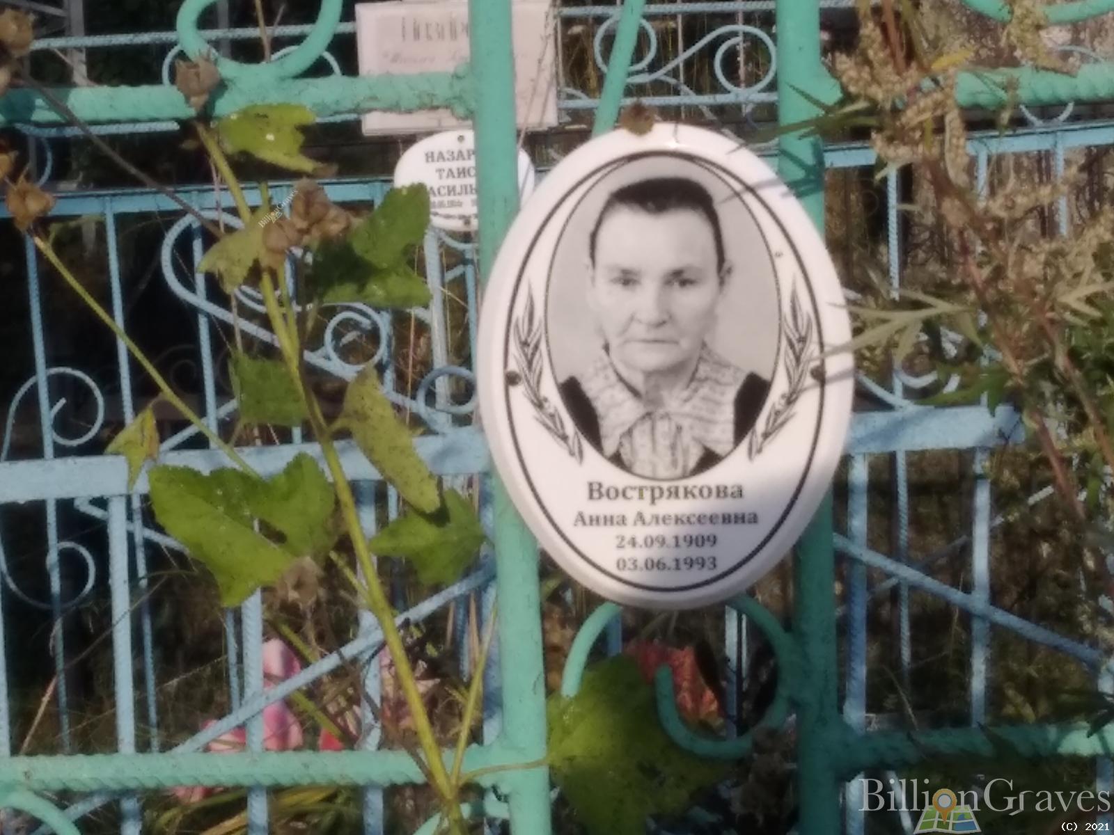 Вострякова Анна Алексеевна