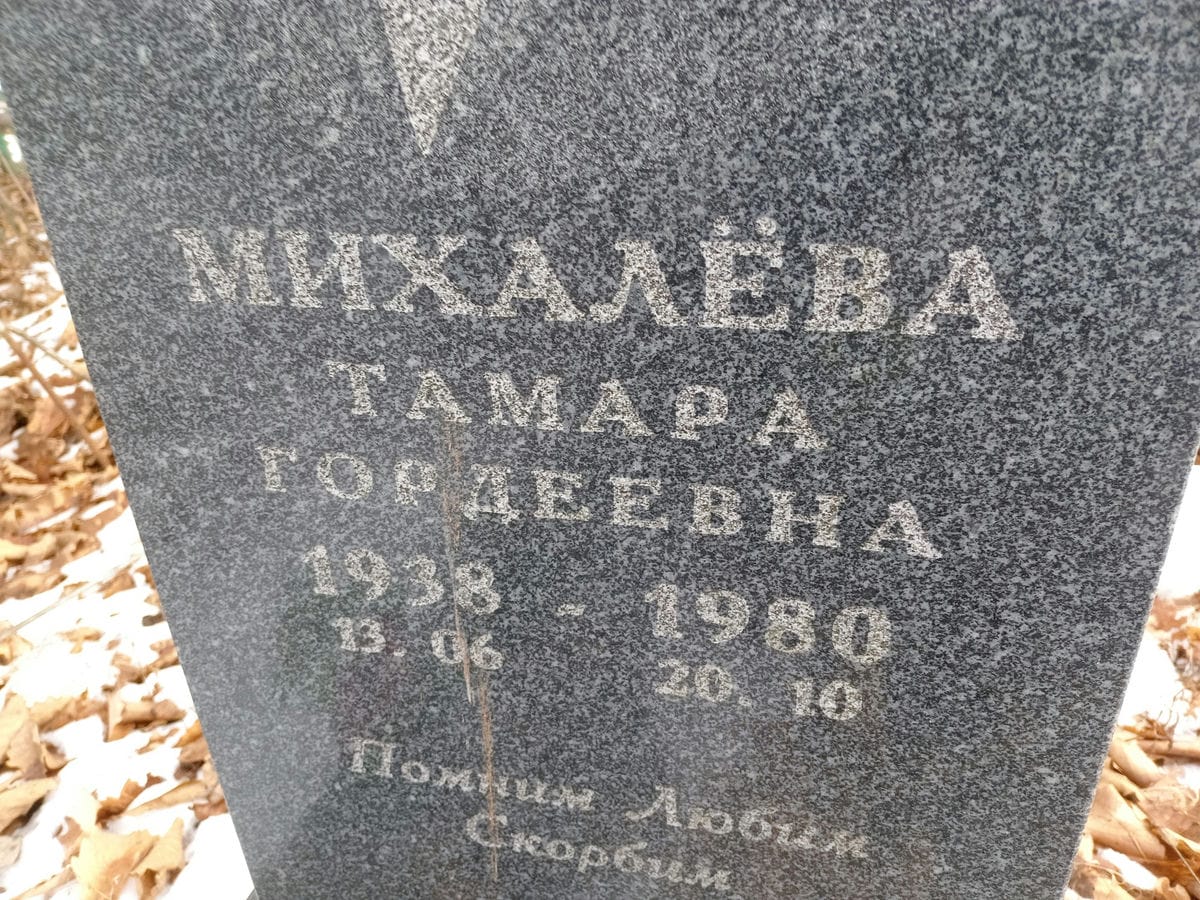 Михалёва Тамара Гордеевна