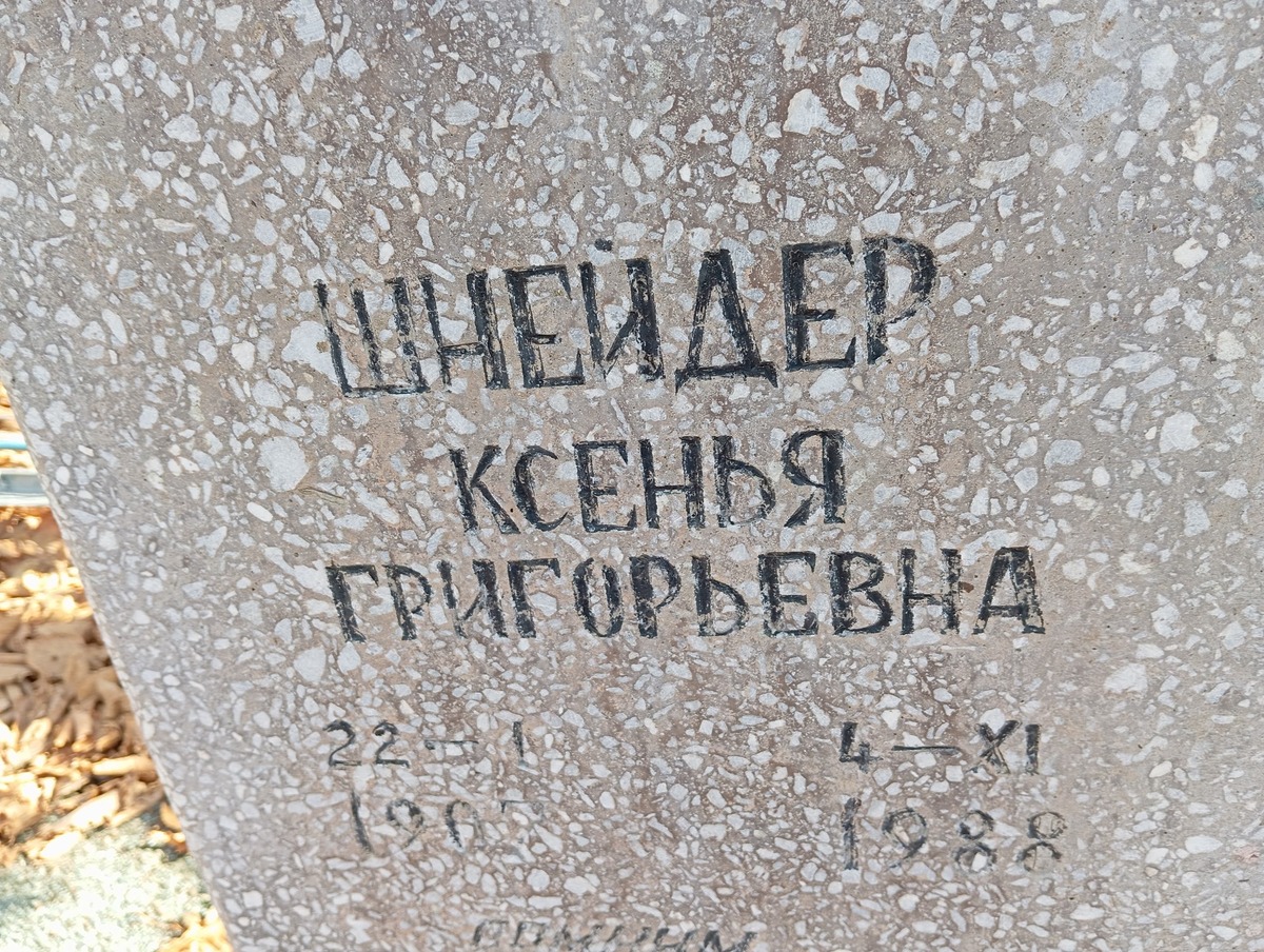 Шнейдер Ксенья Григорьевна