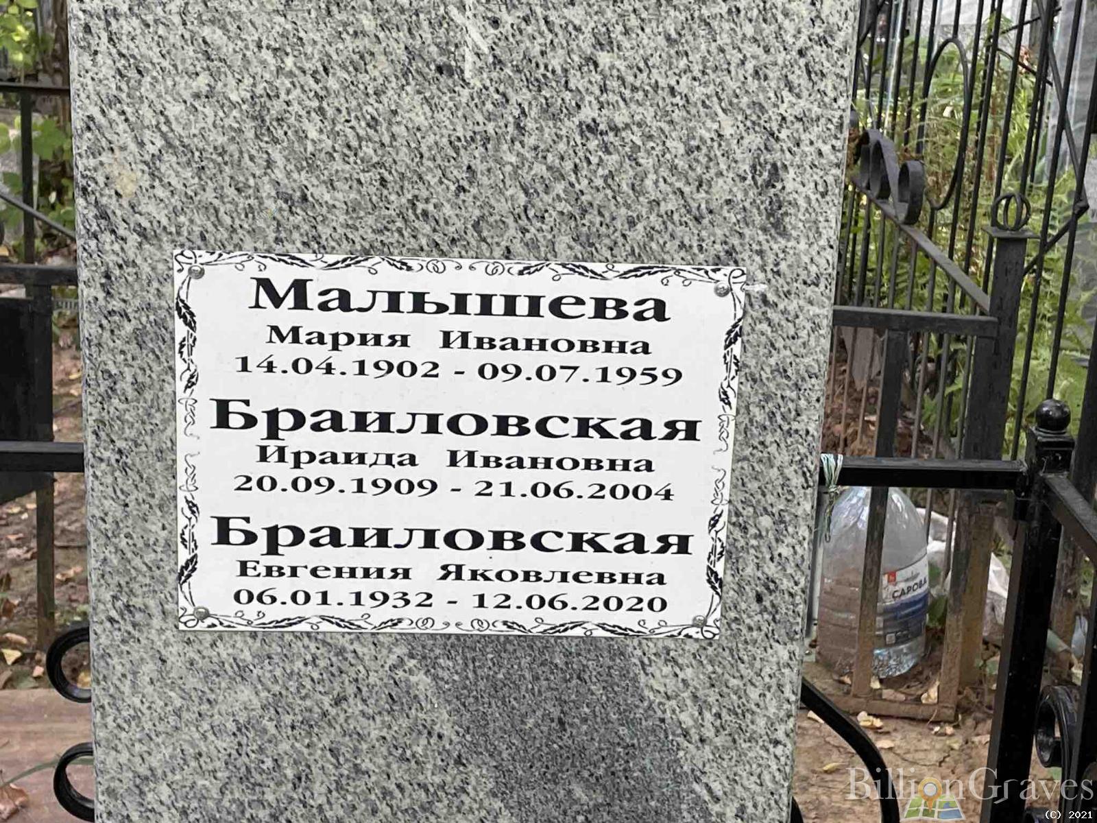 Браиловская Евгения Яковлевна