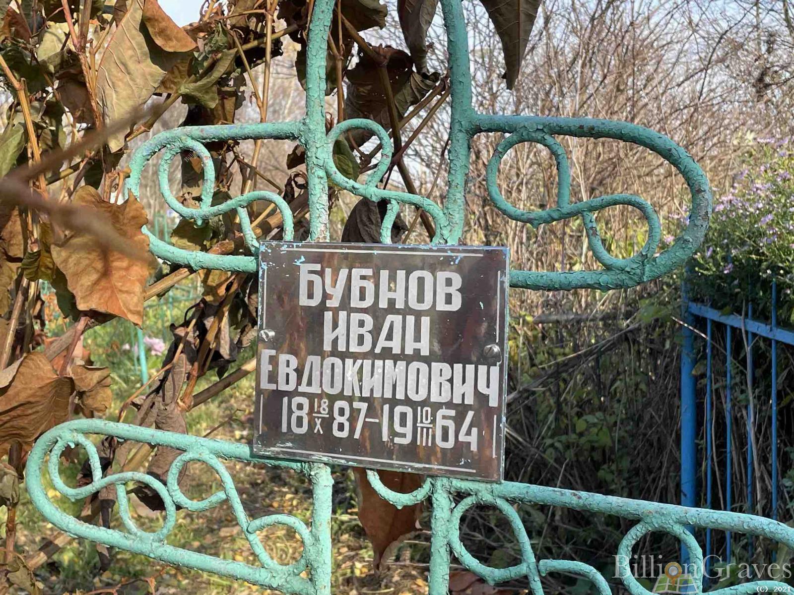Бубнов Иван Евдокимович