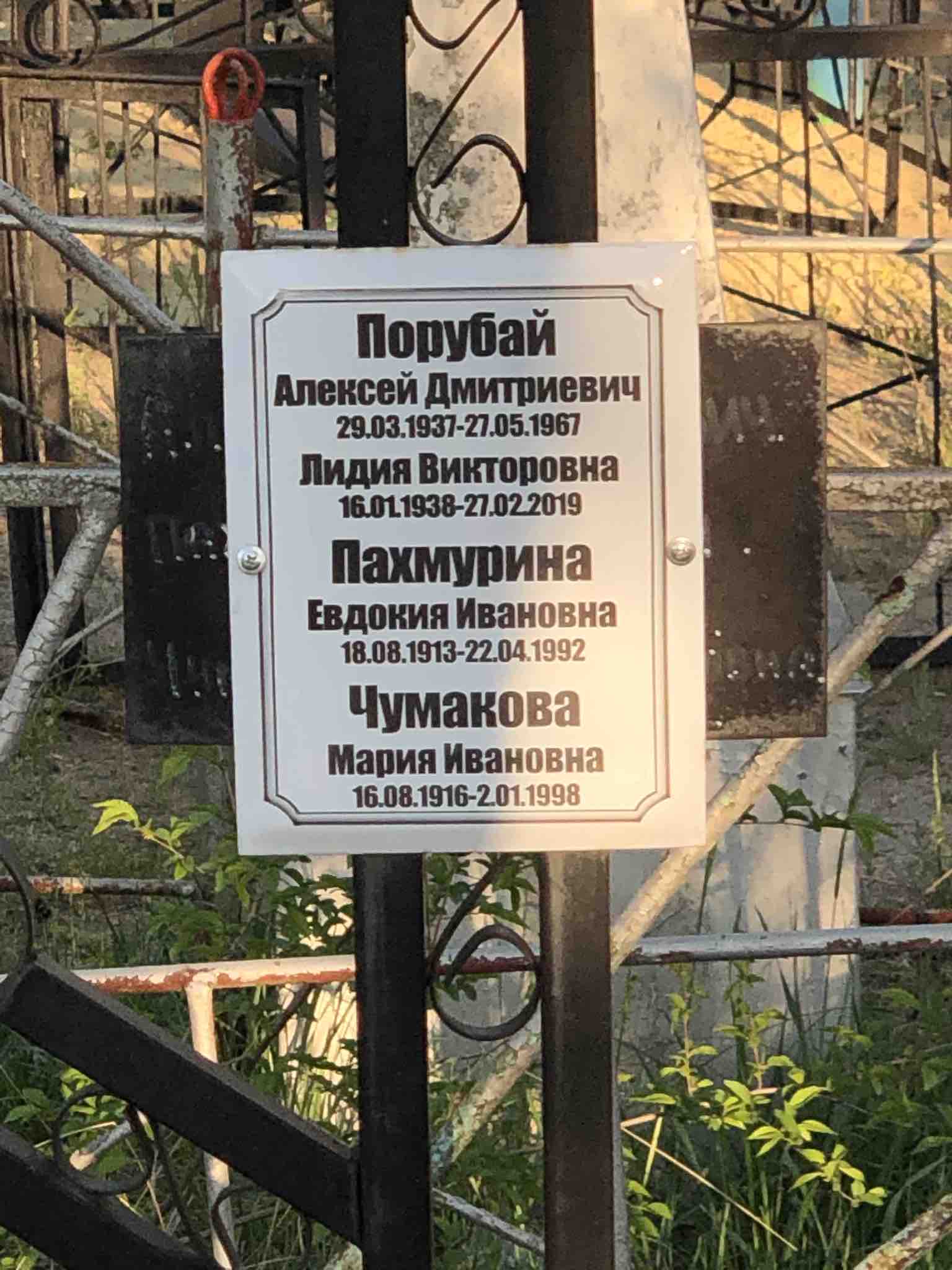 Пахмурина Евдокия Ивановна