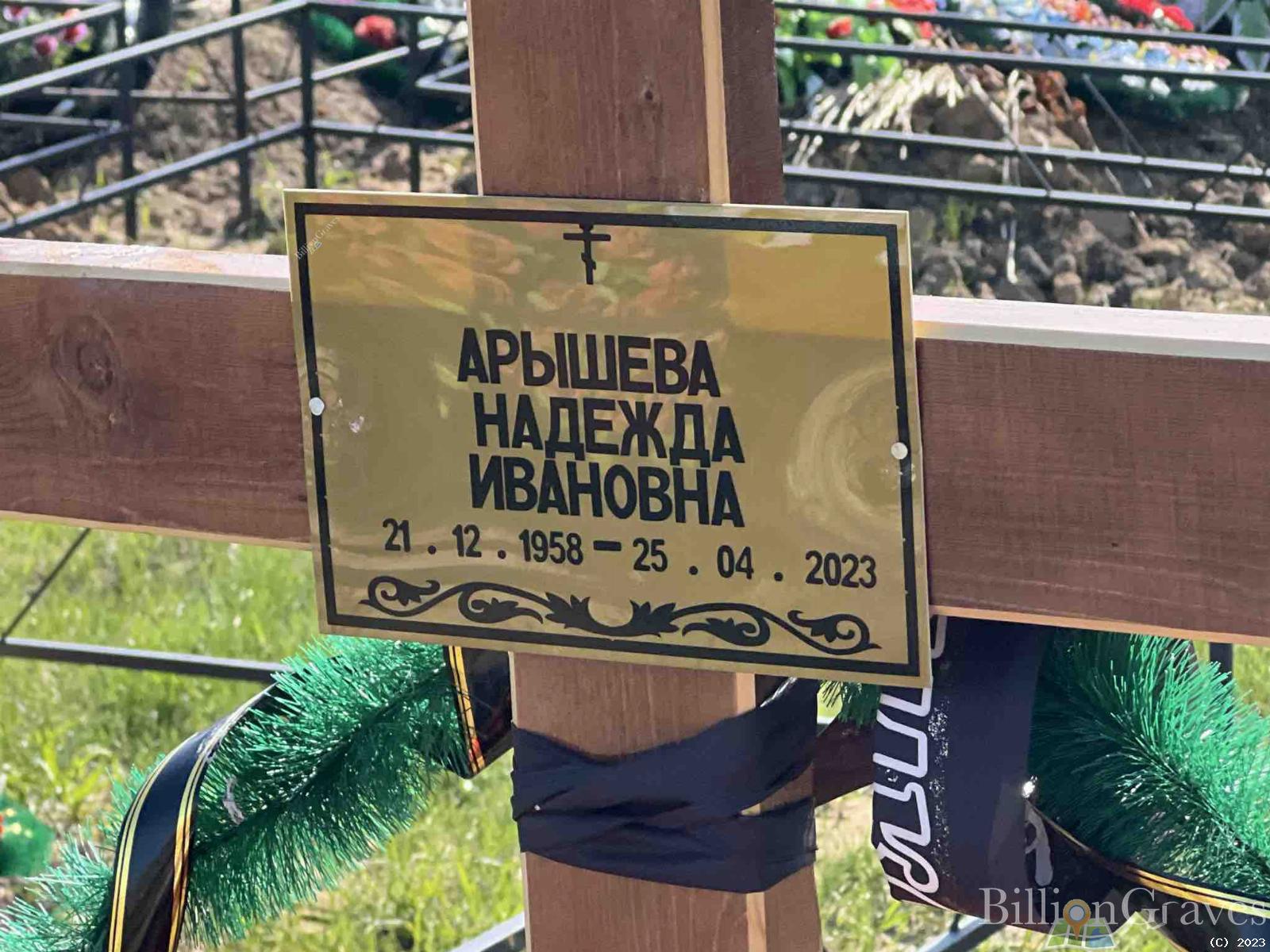 Арышева Надежда Ивановна