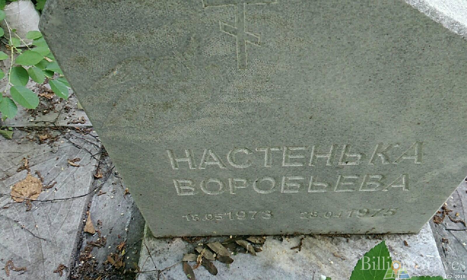 Воробьева Анастасия Настенька