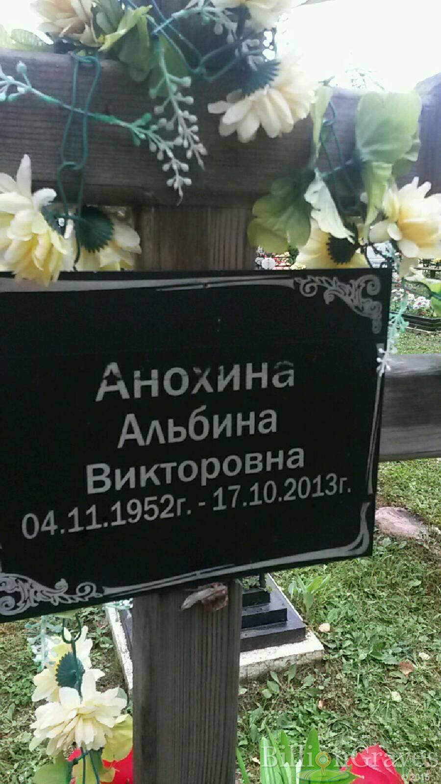 Анохина Альбина Викторовна