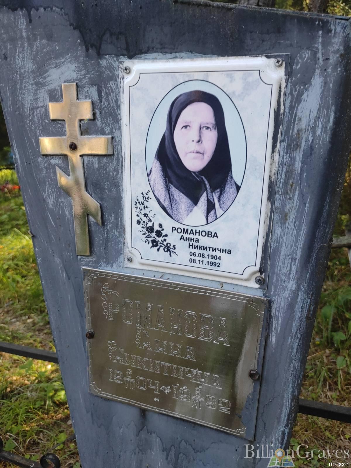 Романова Анна Никитична