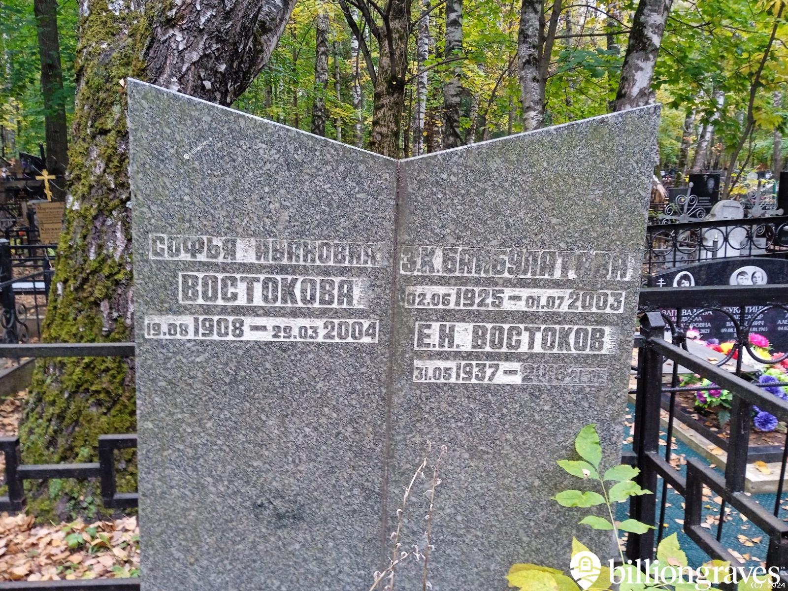 Востокова Софья Ивановна