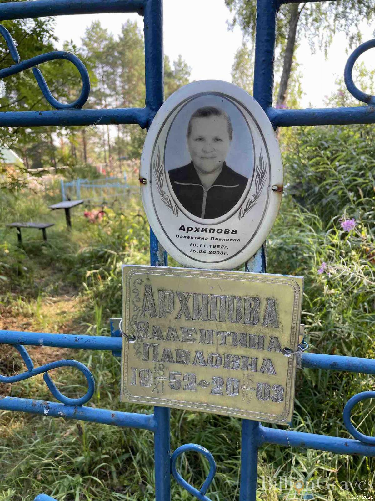 Архипова Валентина Павловна