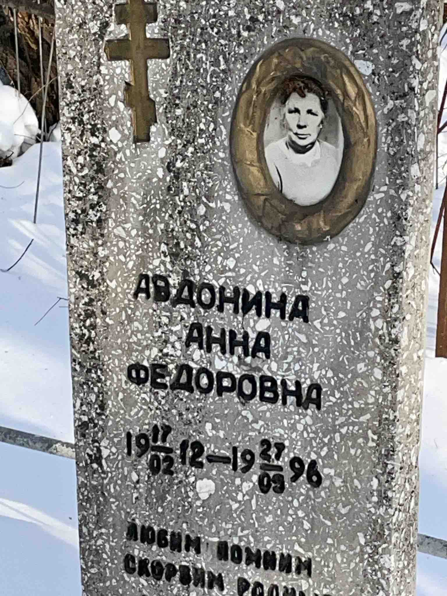 Авдонина Анна Федоровна