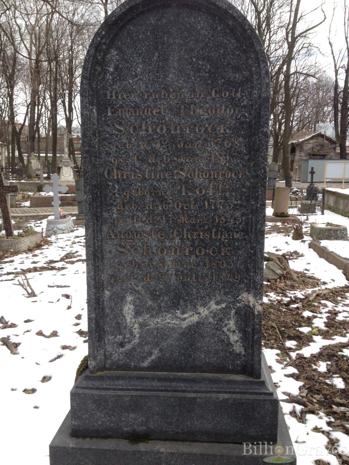 Schonrock Emanuel Theodor