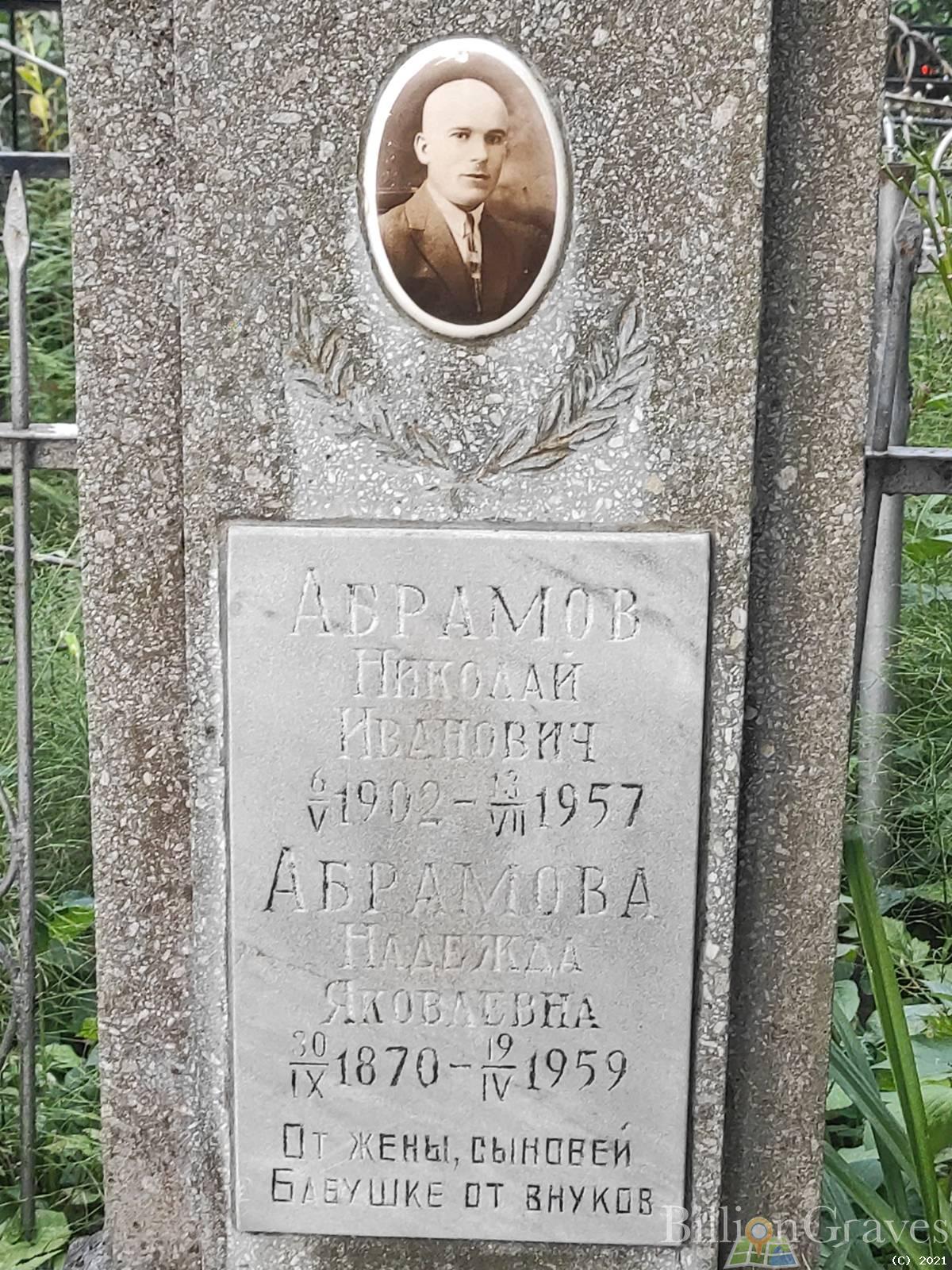 Абрамова Надежда Яковлевна