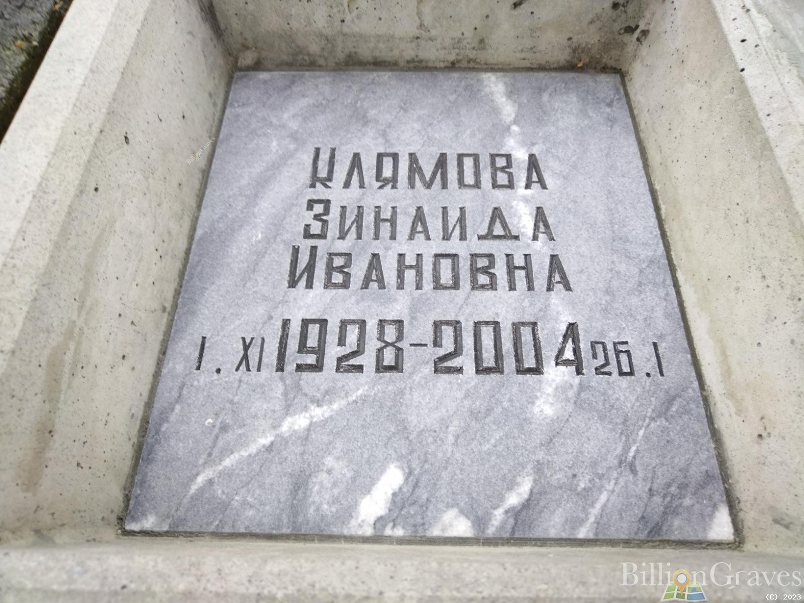 Клямова Зинаида Ивановна