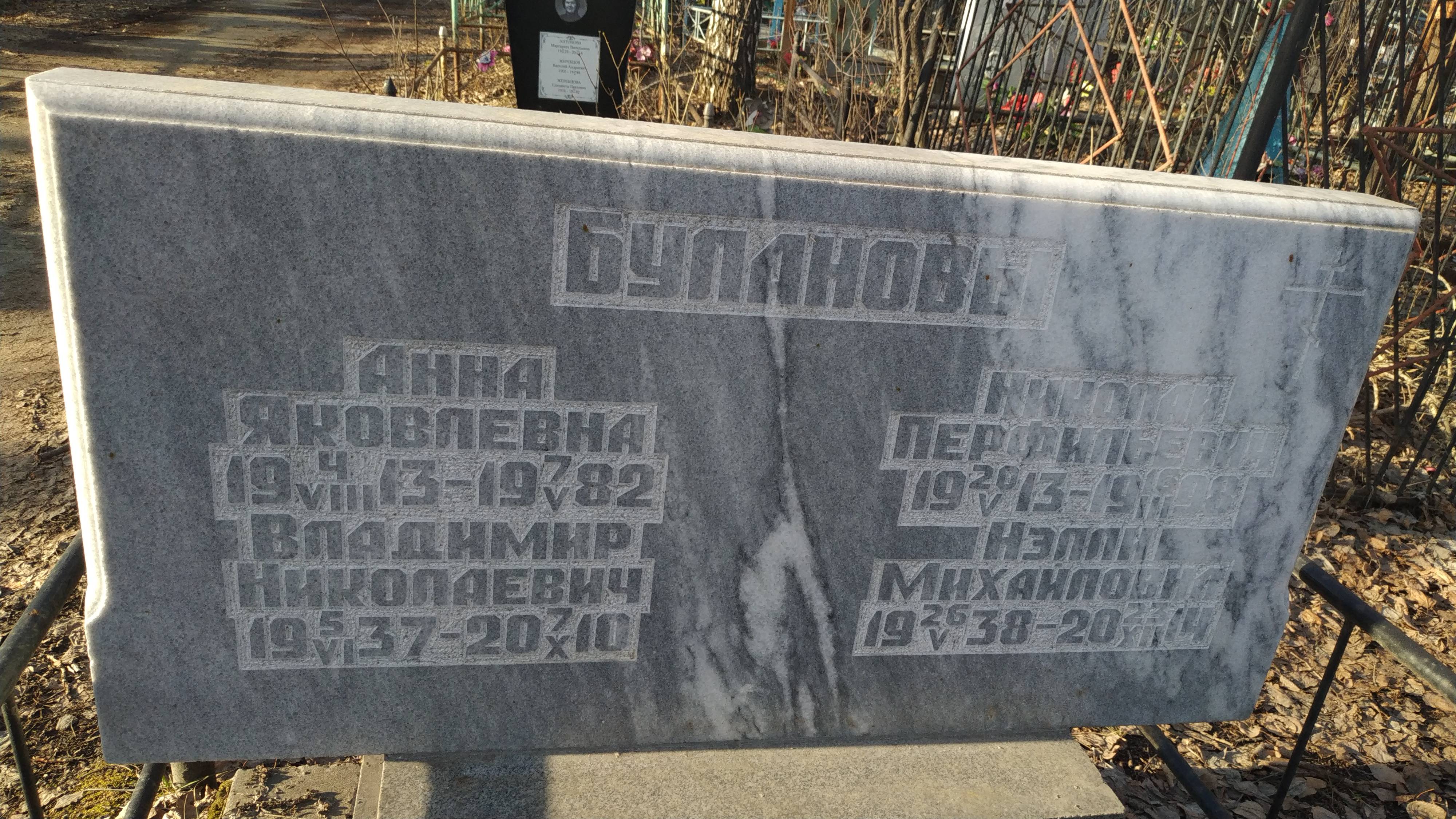 Буланова Анна Яковлевна