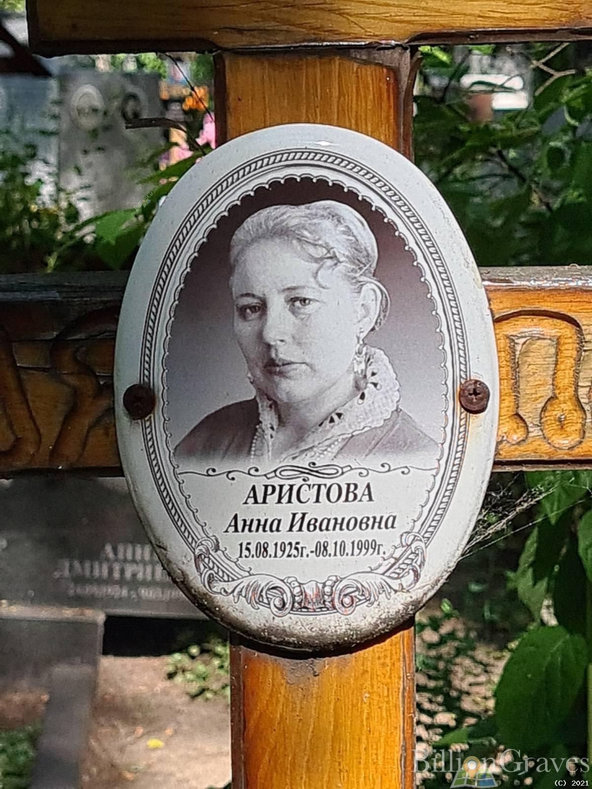 Аристова Анна Ивановна