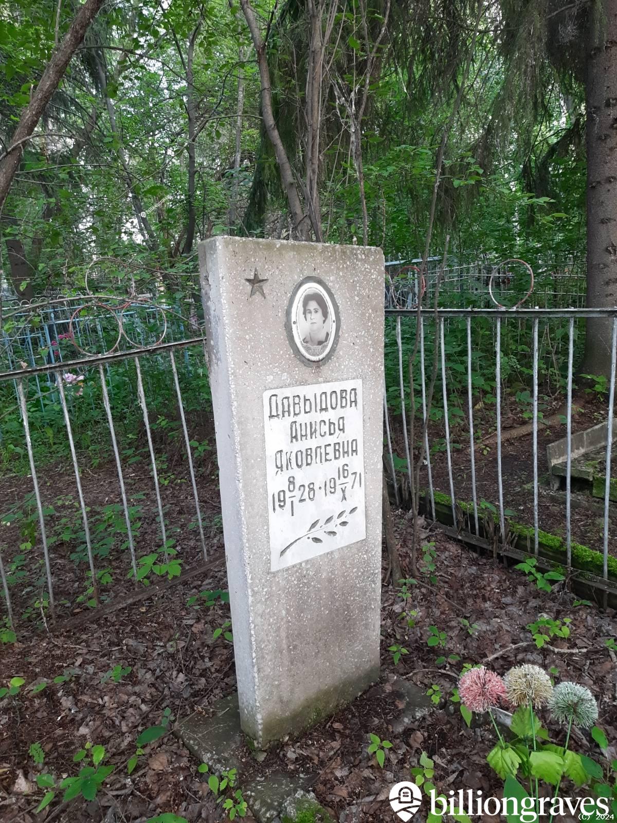 Давыдова Анисья Яковлевна