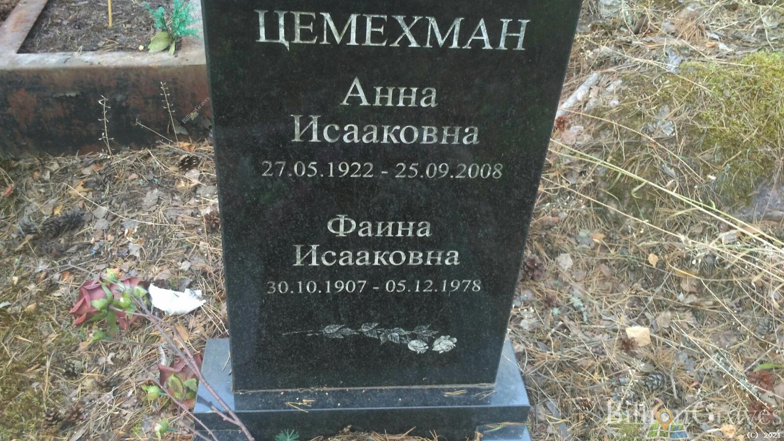 Цемехман Анна Исааковна