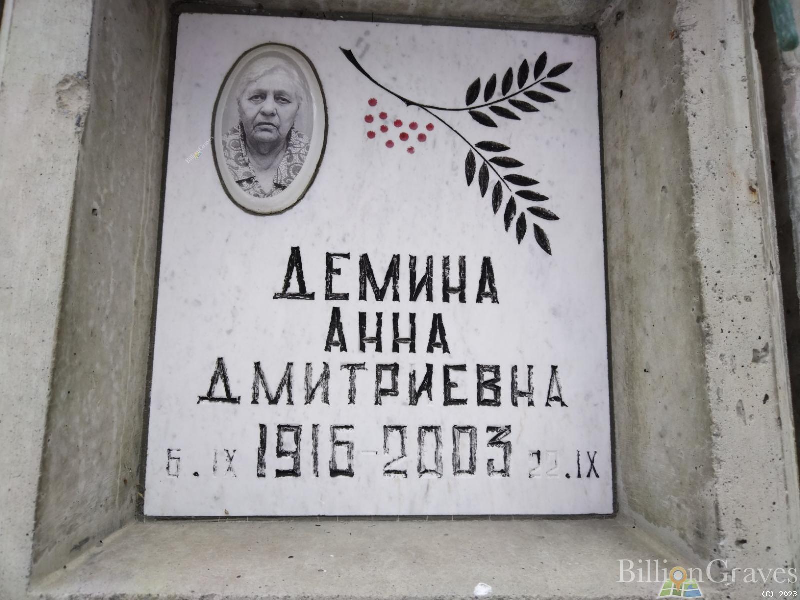 Демина Анна Дмитриевна