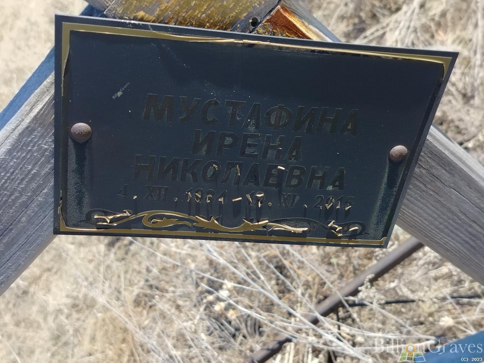 Мустафина Ирена Николаевна