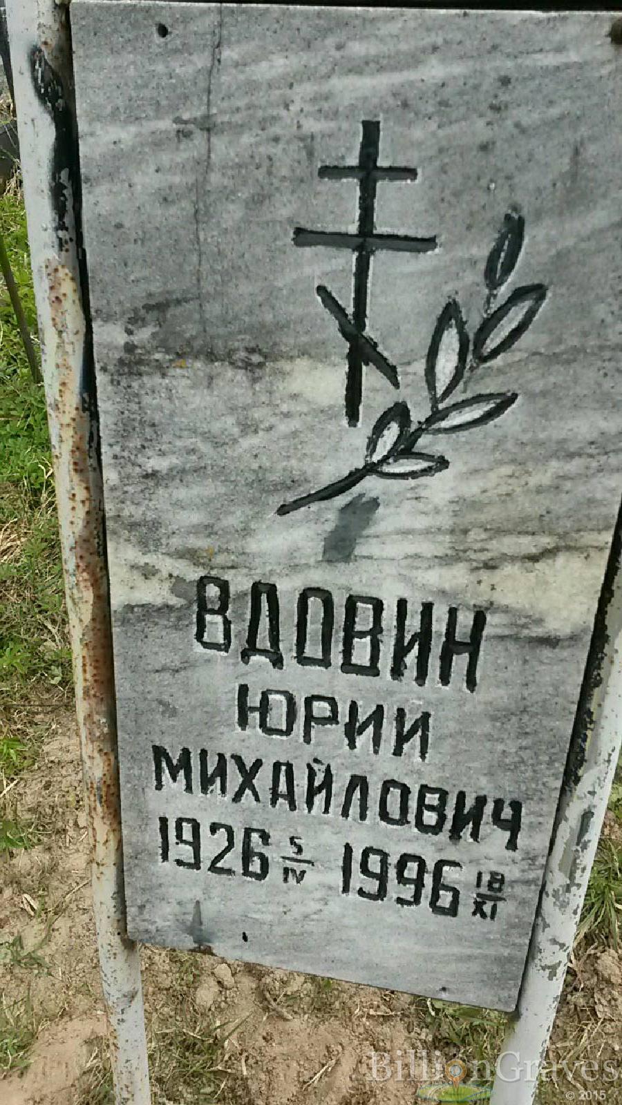 вдовин юрий михайлович