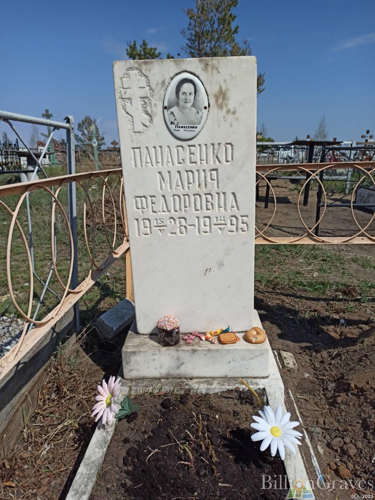 Панасенко Мария Федоровна