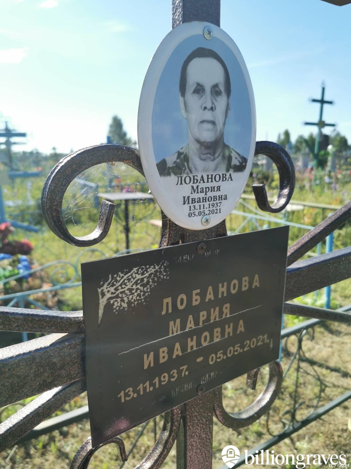 Лобанова Мария Ивановна
