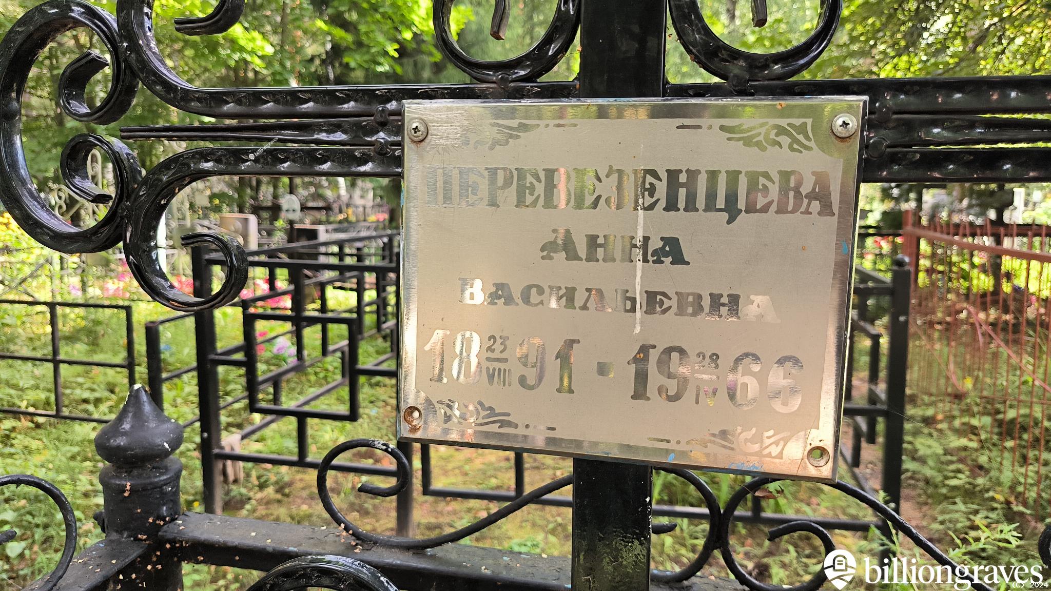 Перевезенцева Анна Васильевна
