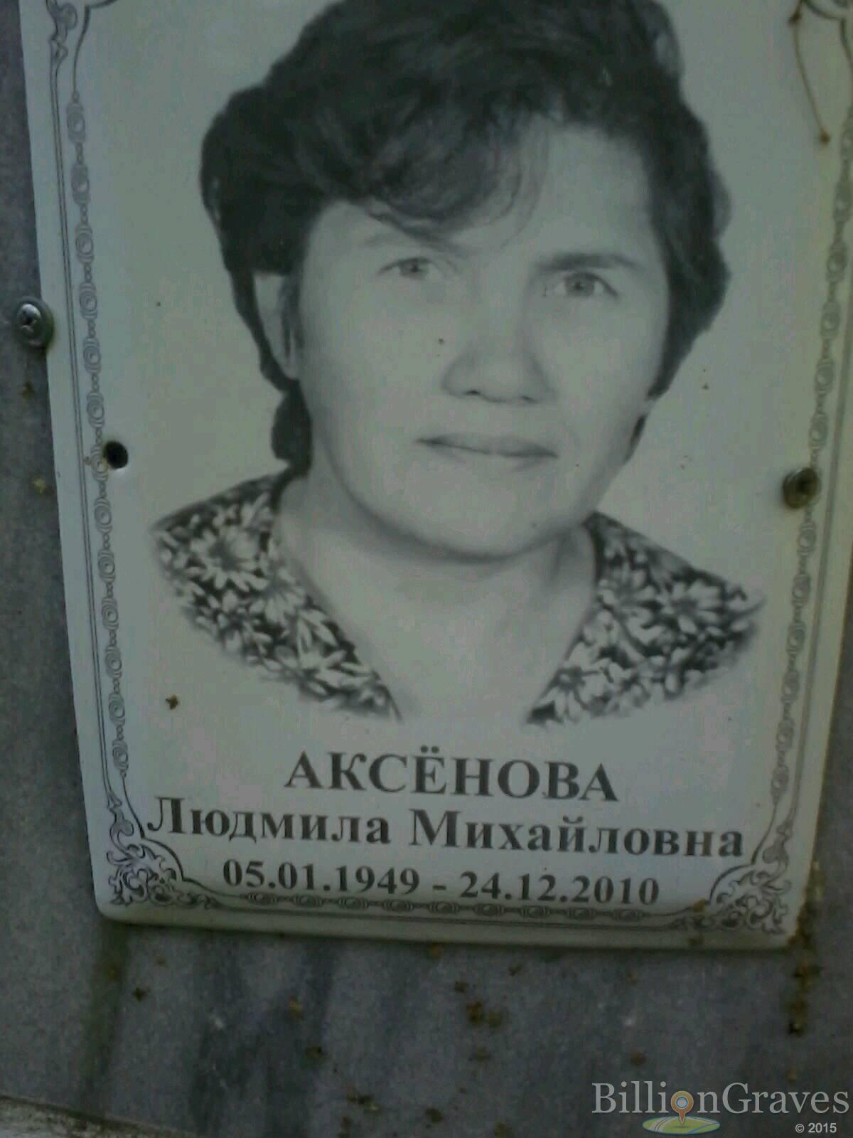 Аксёнова Людмила Михайловна