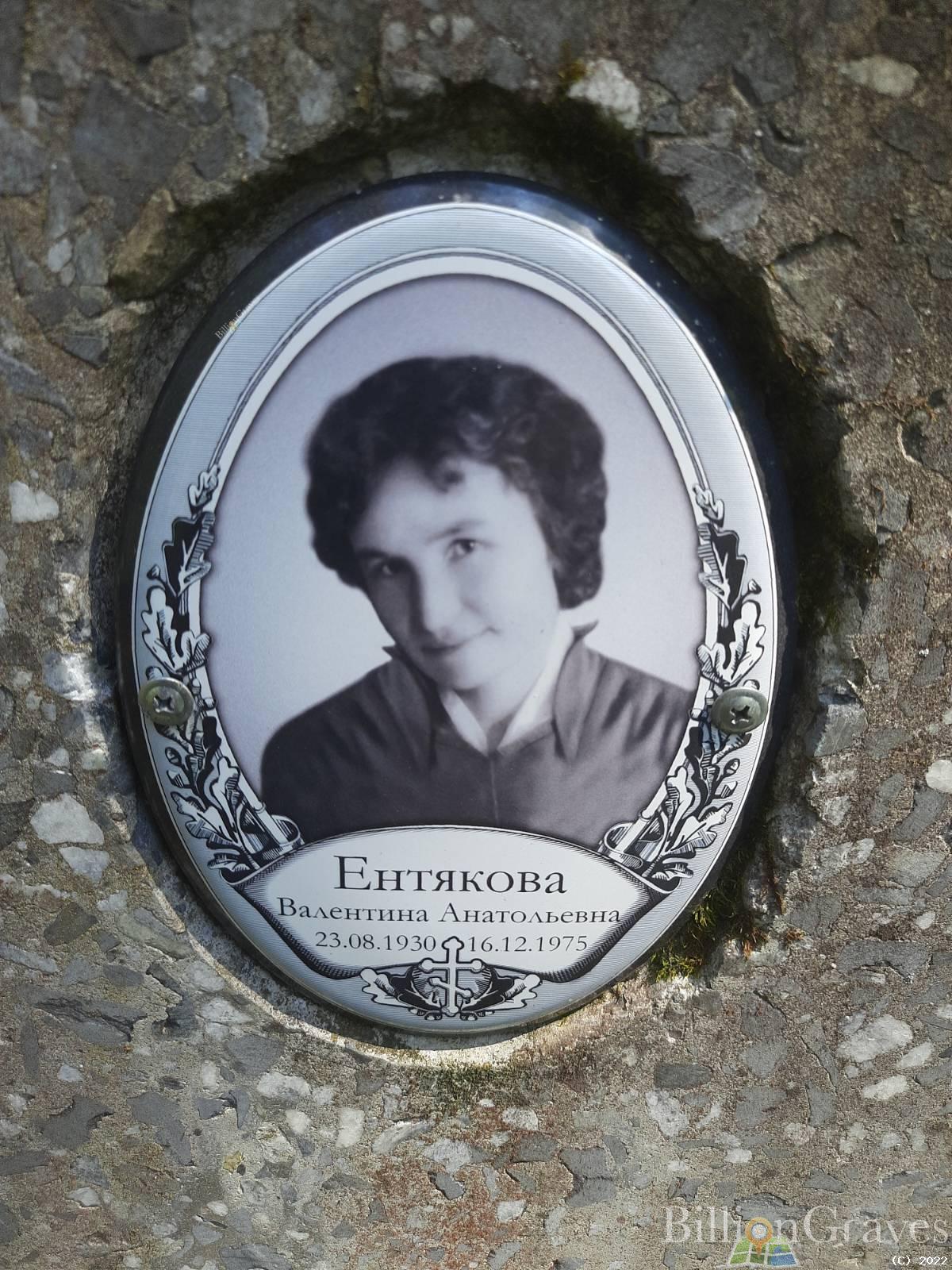 Ентякова Валентина Анатольевна