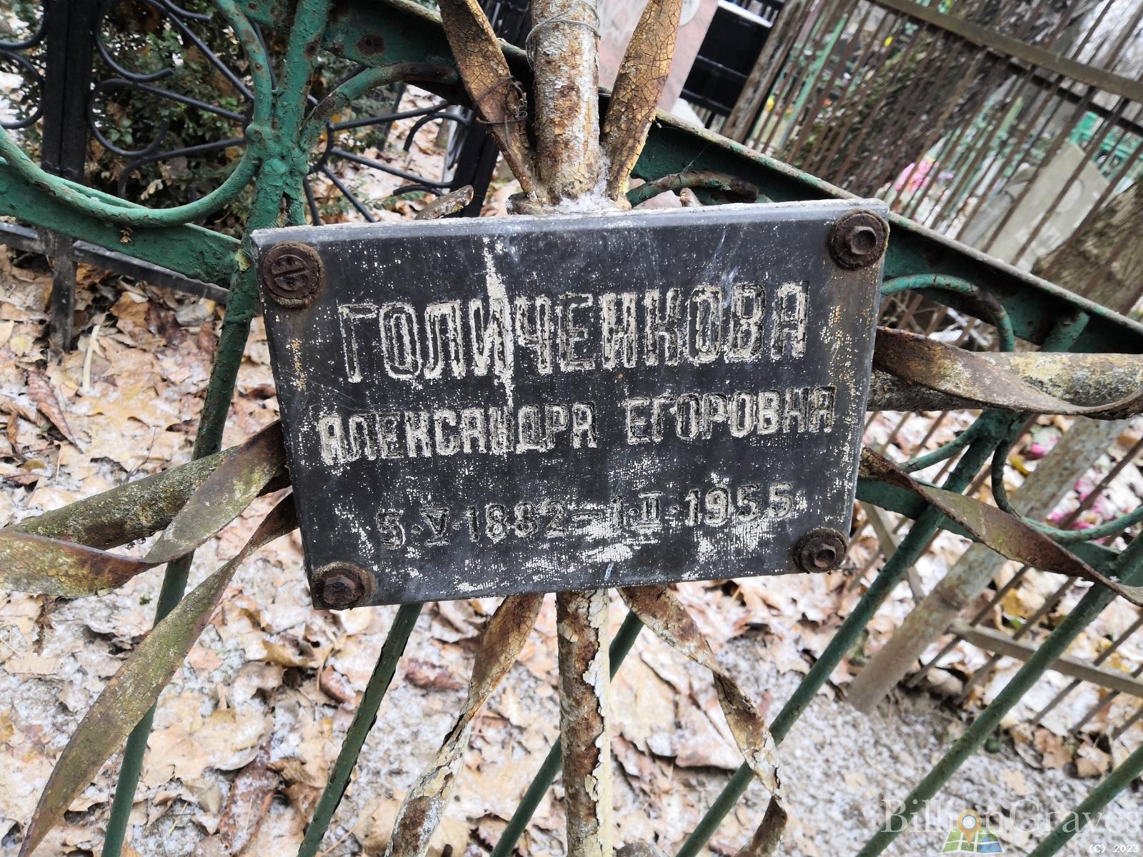 Голиченкова Александра Егоровна