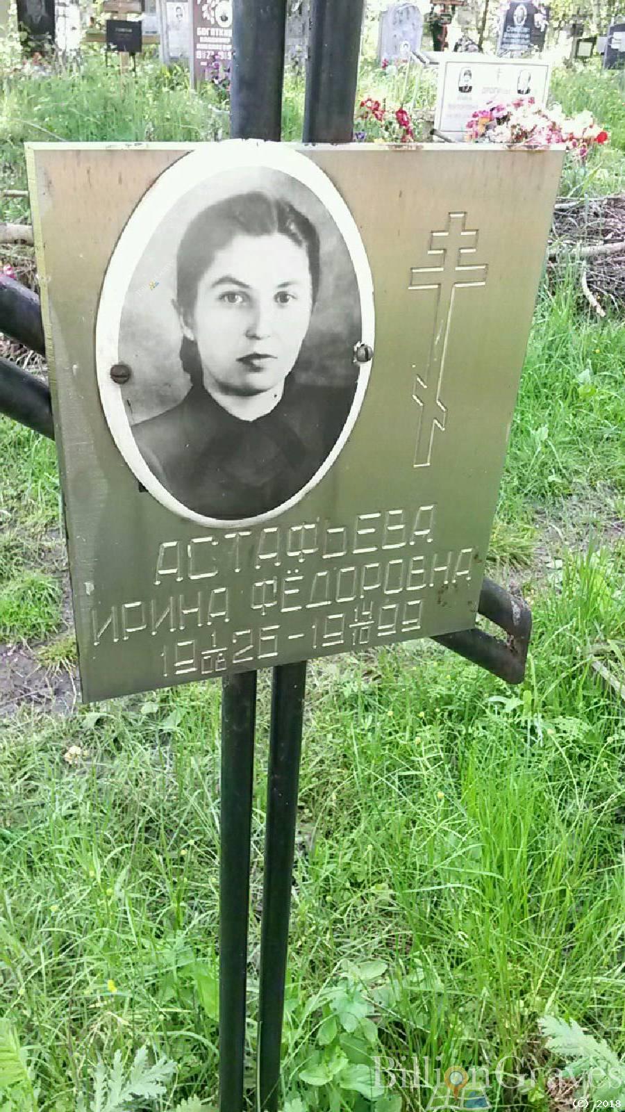 Астафьева Ирина Федоровна