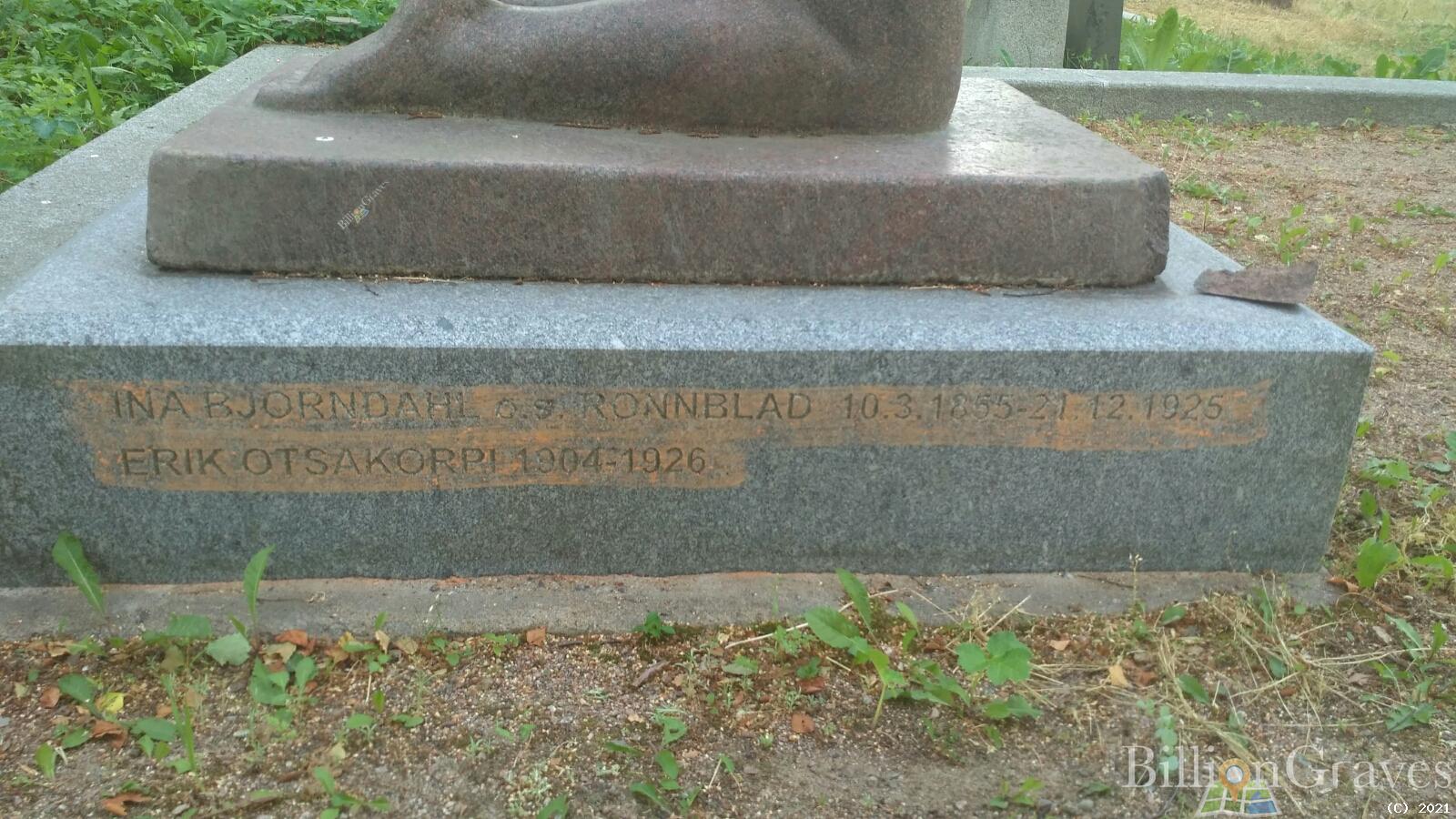 Bjorndahl (Ronnblad) Ina