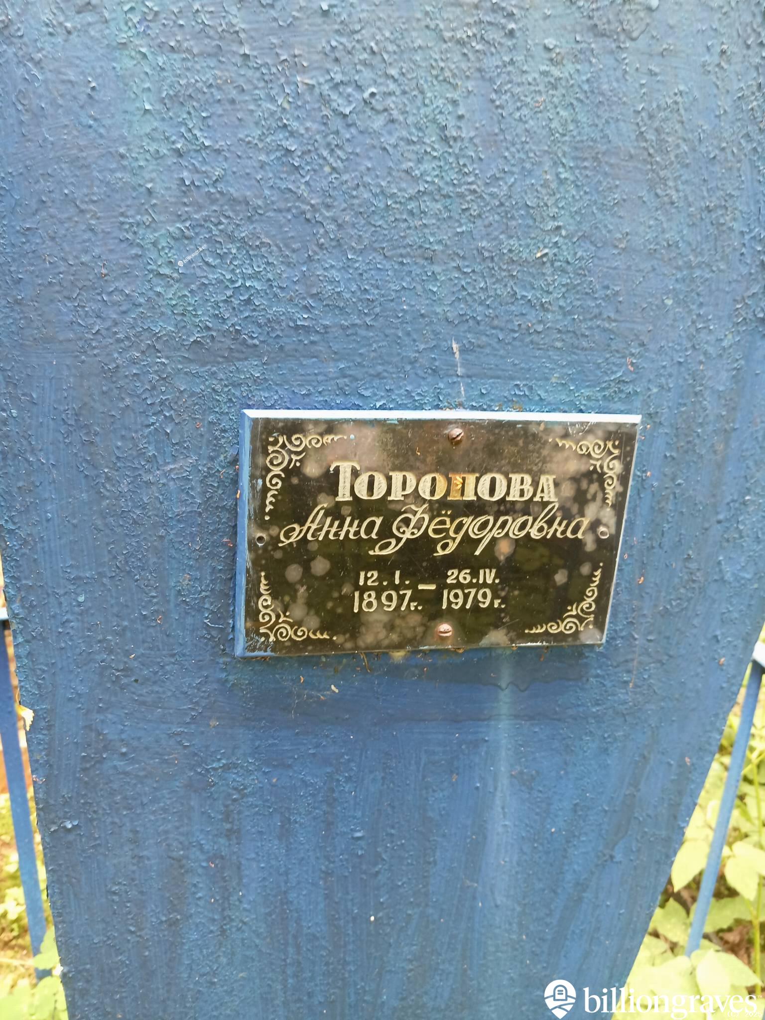 Торопова Анна Фёдоровна