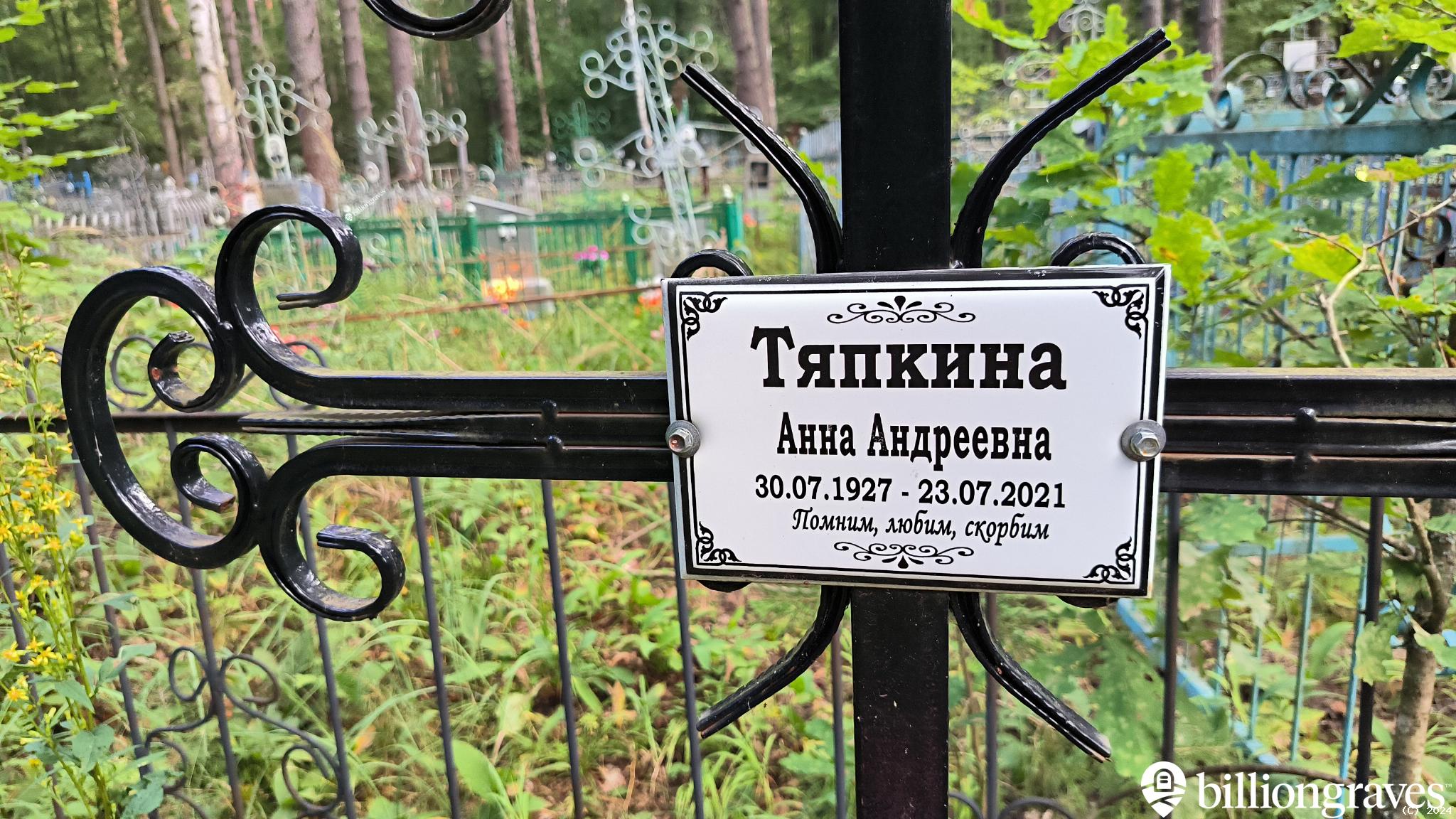 Тяпкина Анна Андреевна