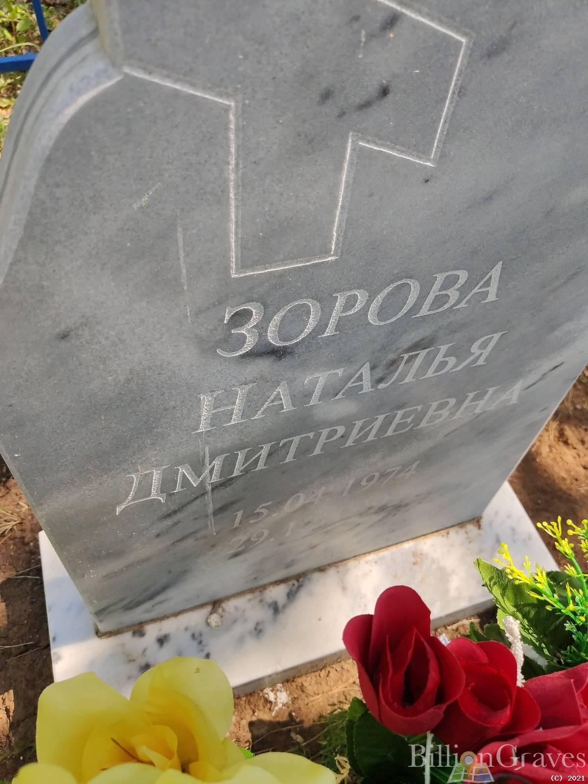 Зорова Наталья Дмитриевна