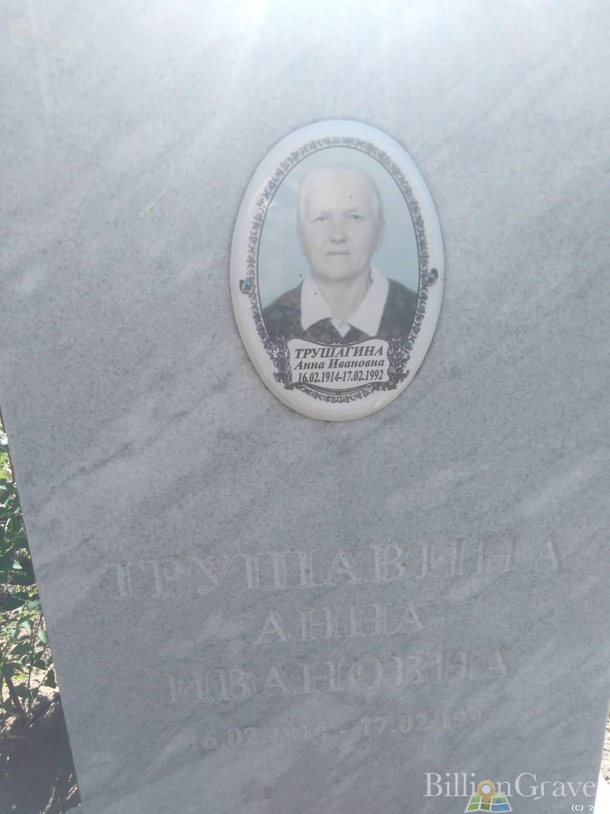 Трушагина Анн Ивановна