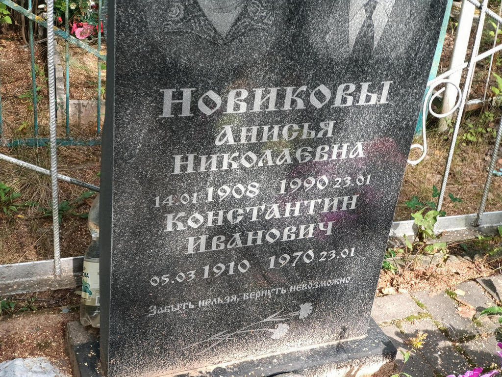 Новикова Анисья Николаевна
