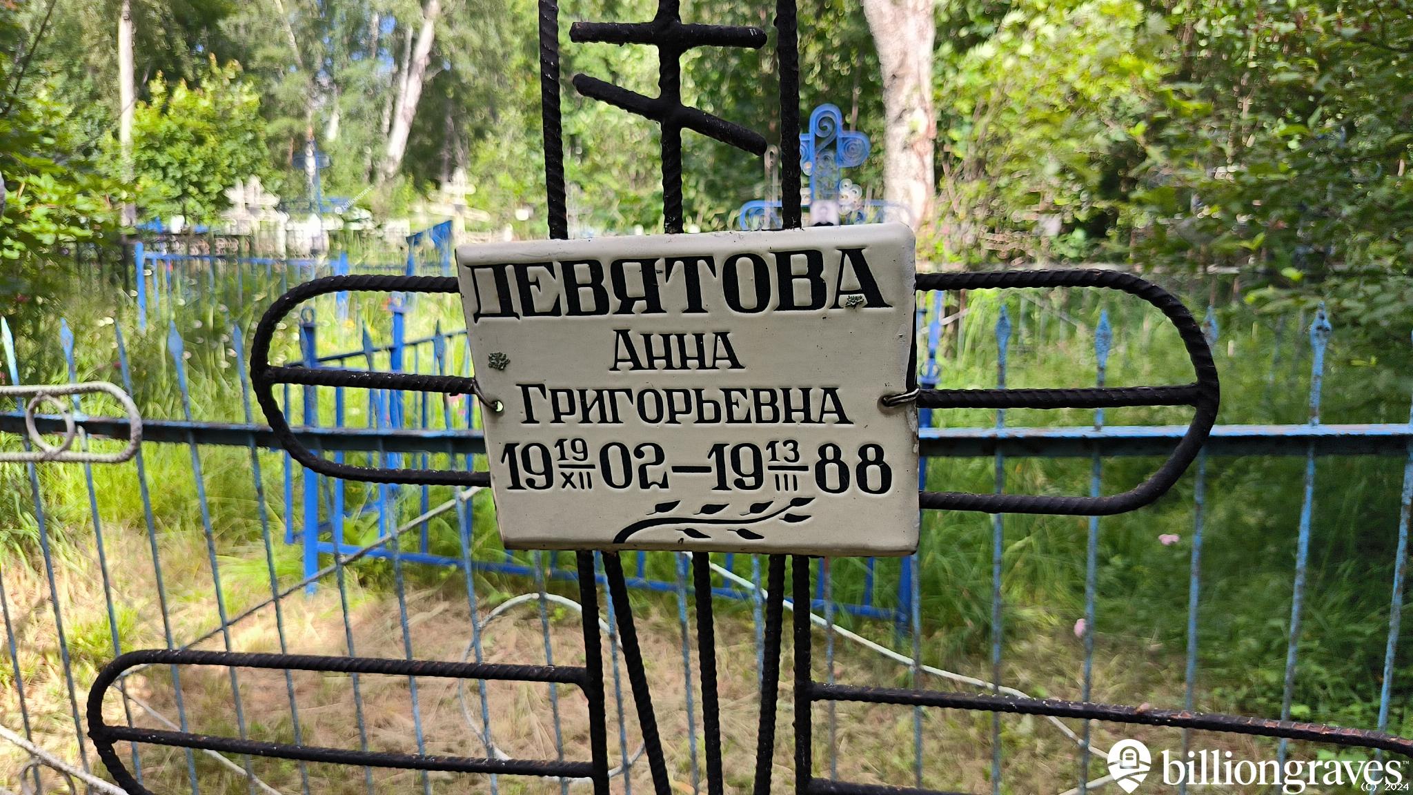 Девятова Анна Григорьевна