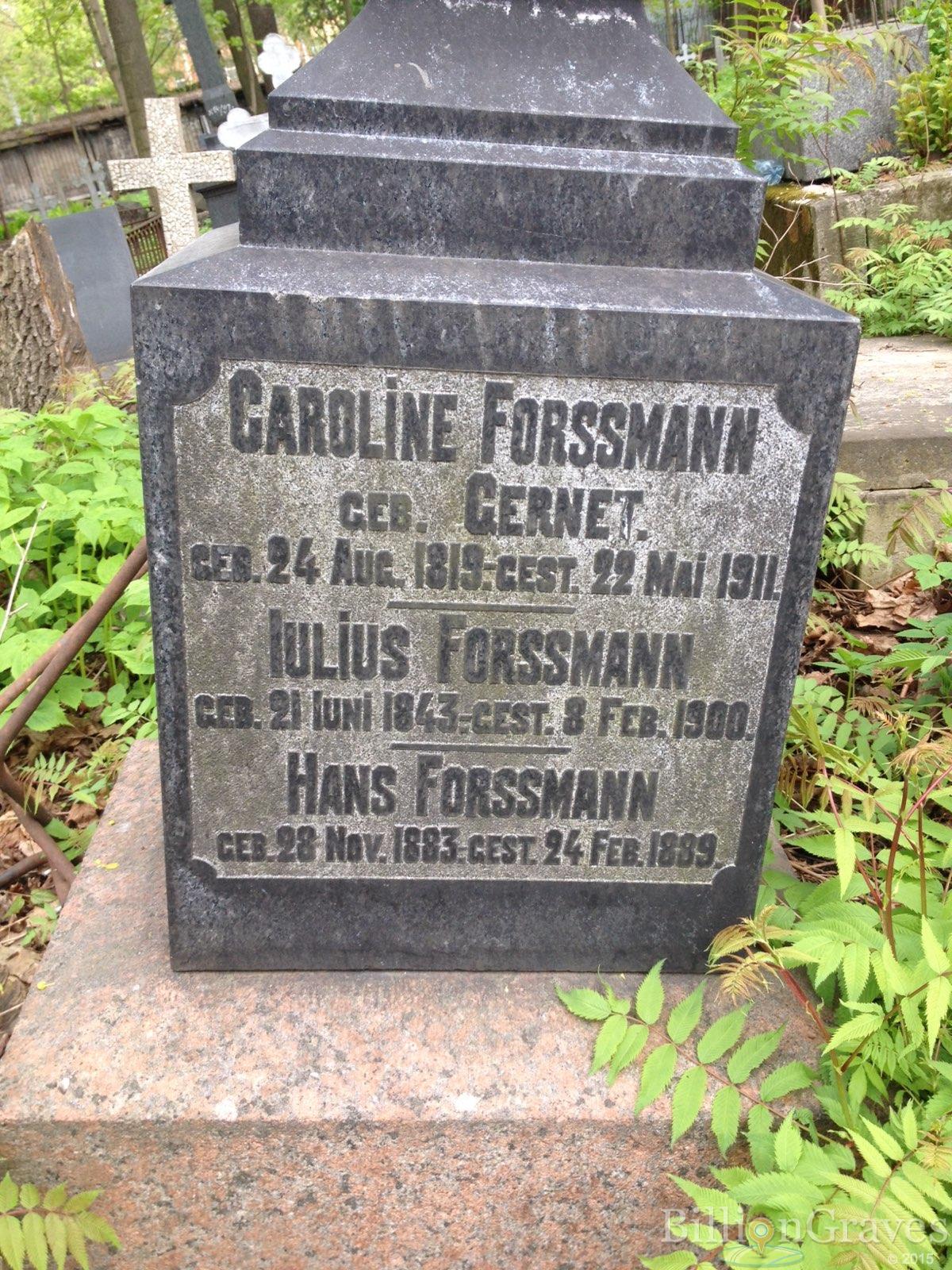 Forssmann Caroline