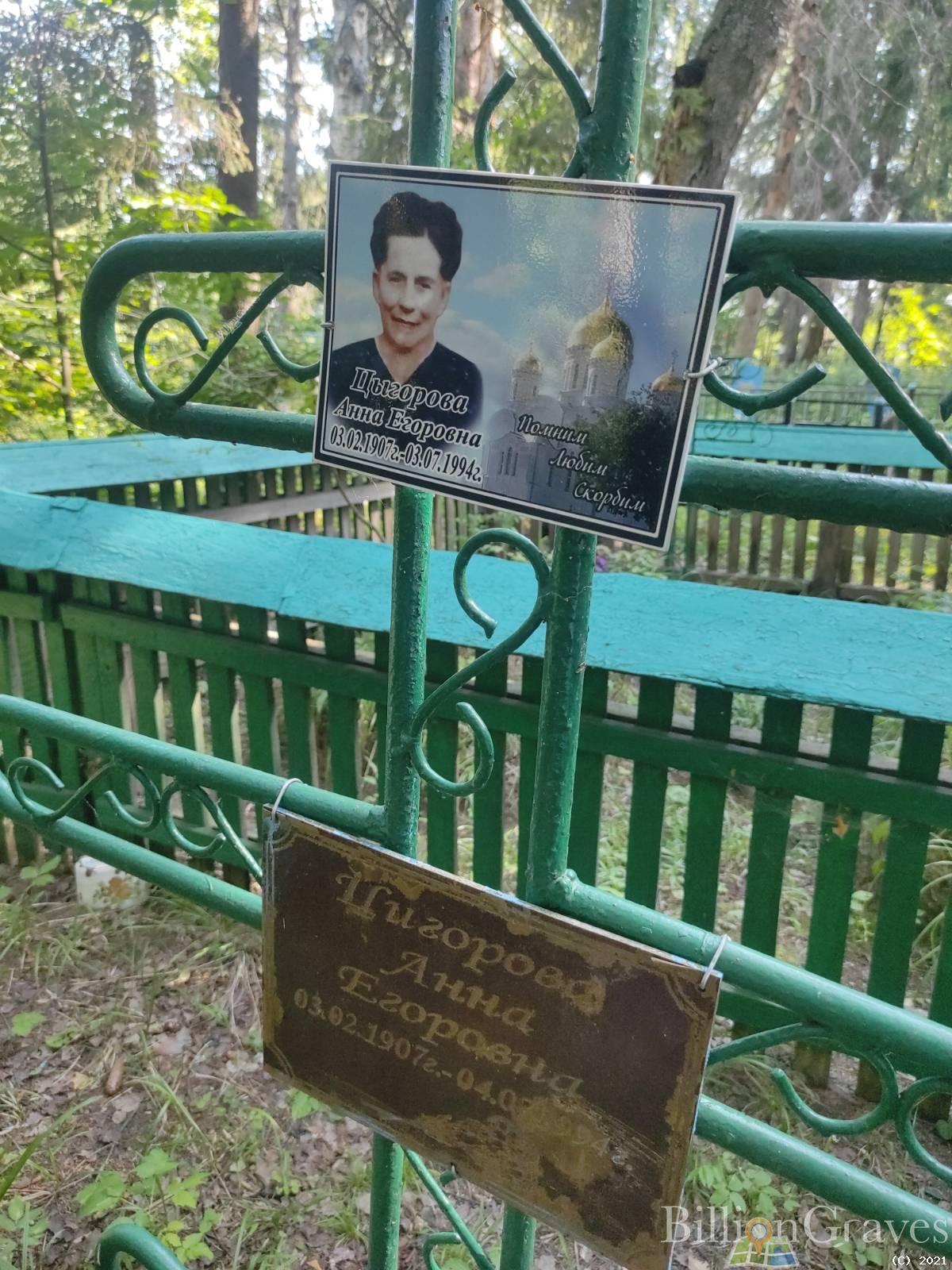 Цыгорова Анна Егоровна