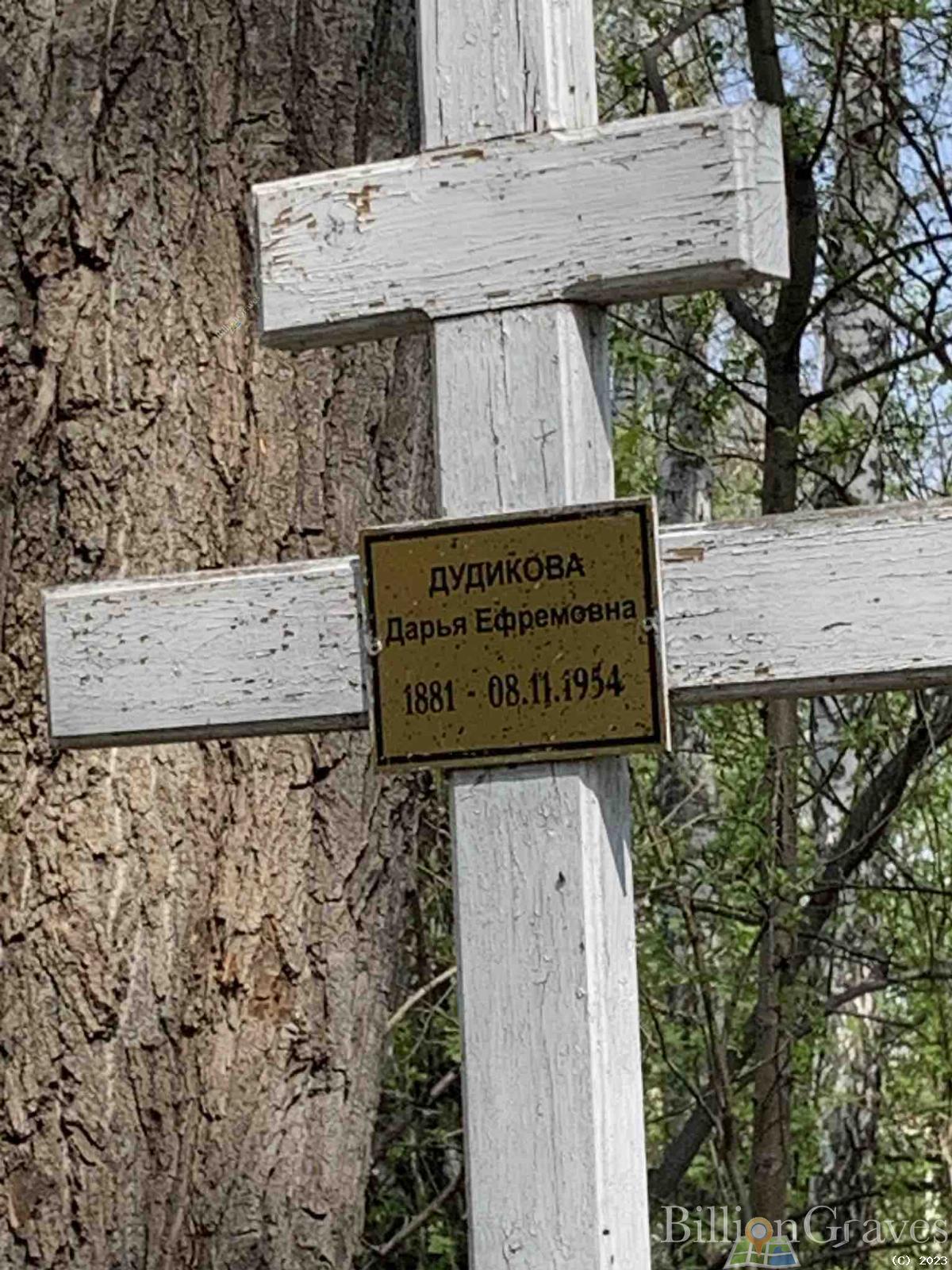 Дудикова Дарья Ефремовна