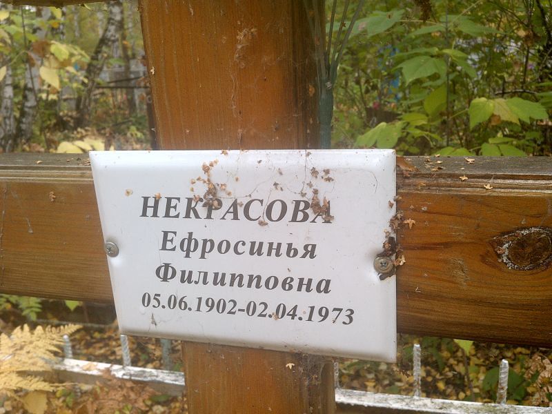Ефросинья Некрасова Филипповна