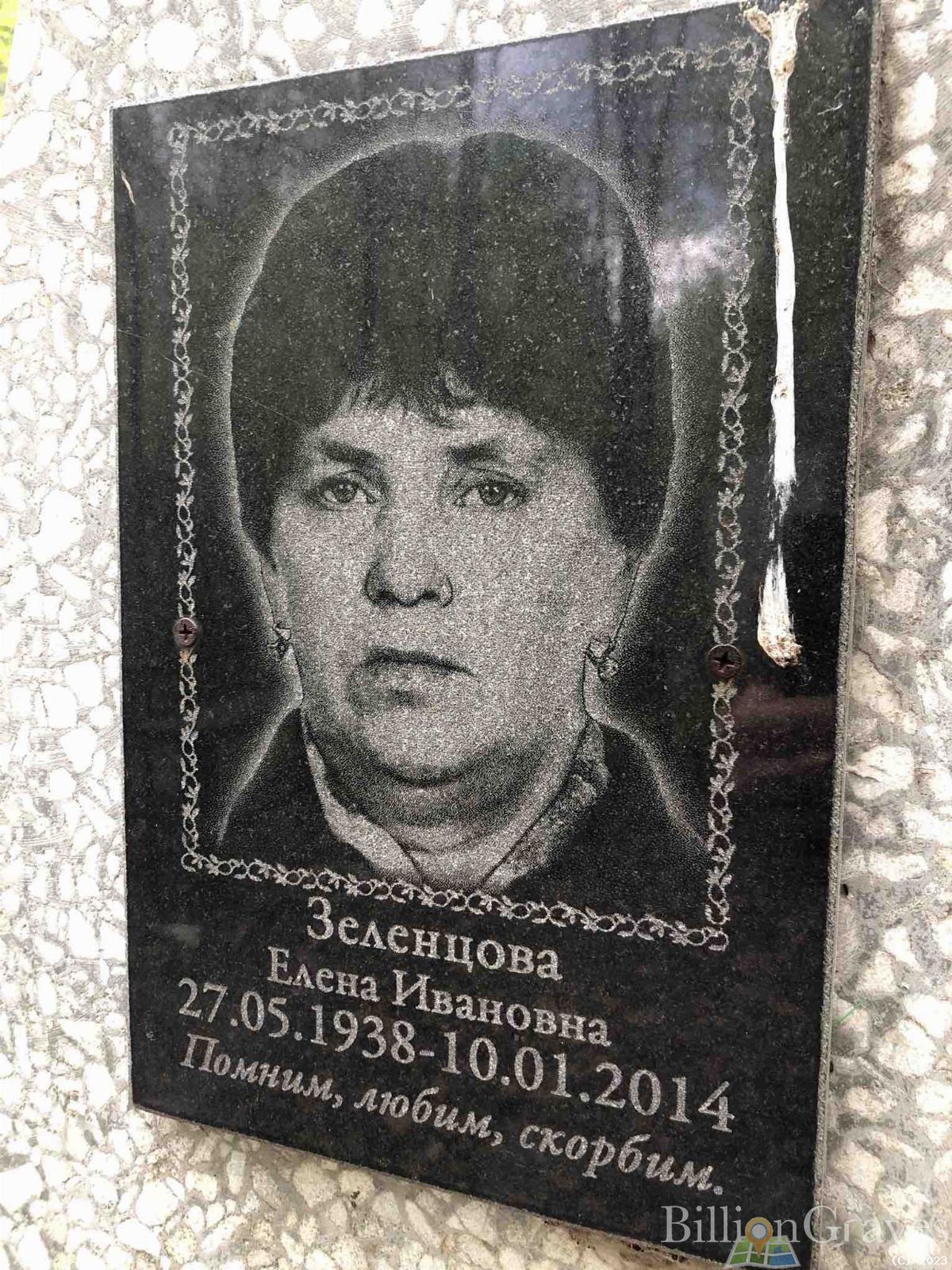 Зеленцова Елена Ивановна