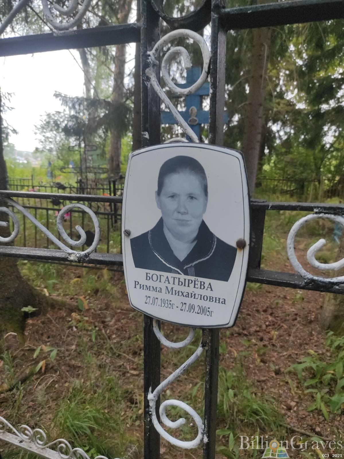 Богатырёва Римма Михайловна